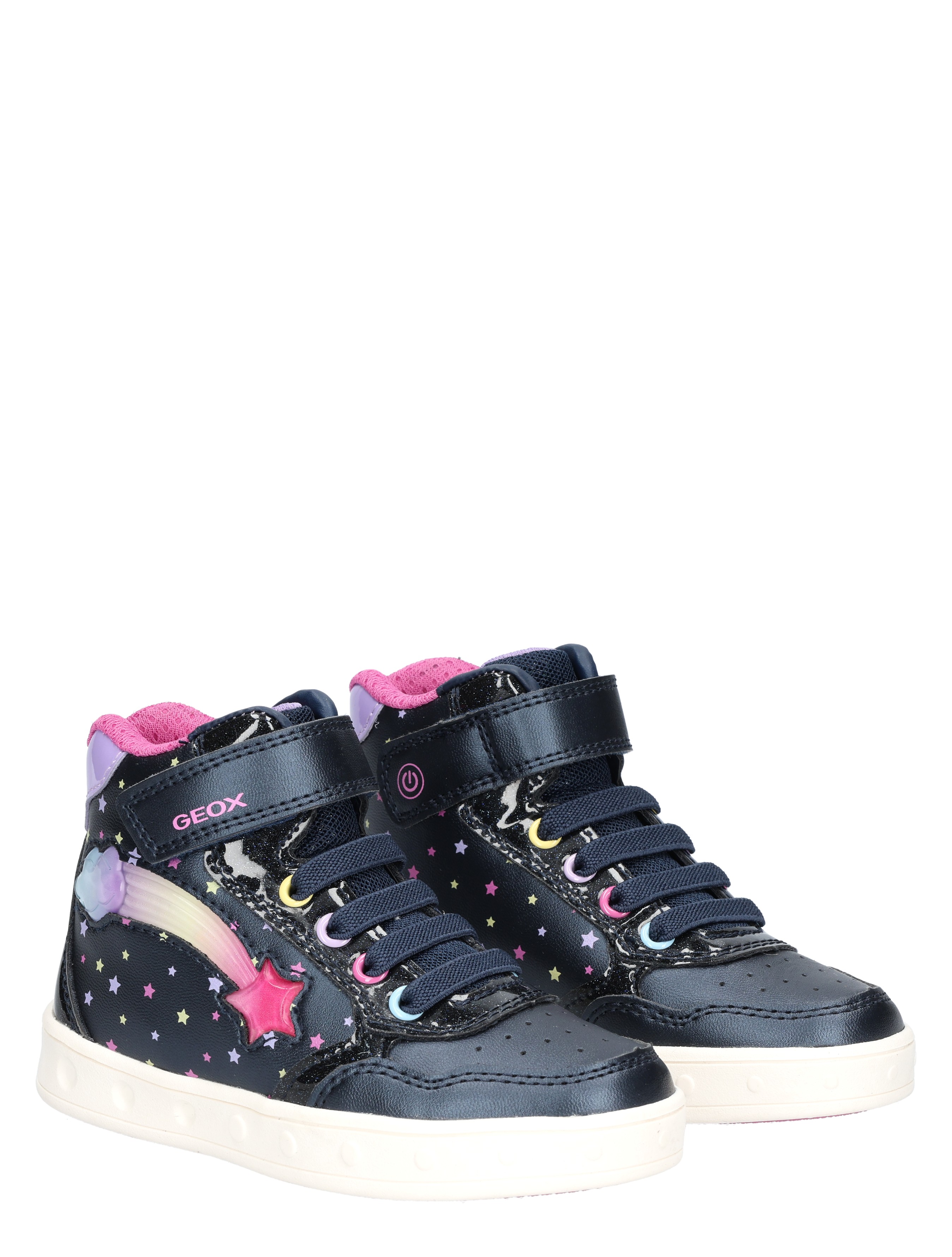 Geox - Skylin Girl Ster Navy Multicolor - Meisjes - Veter Boots - Boots - 48251_33_5