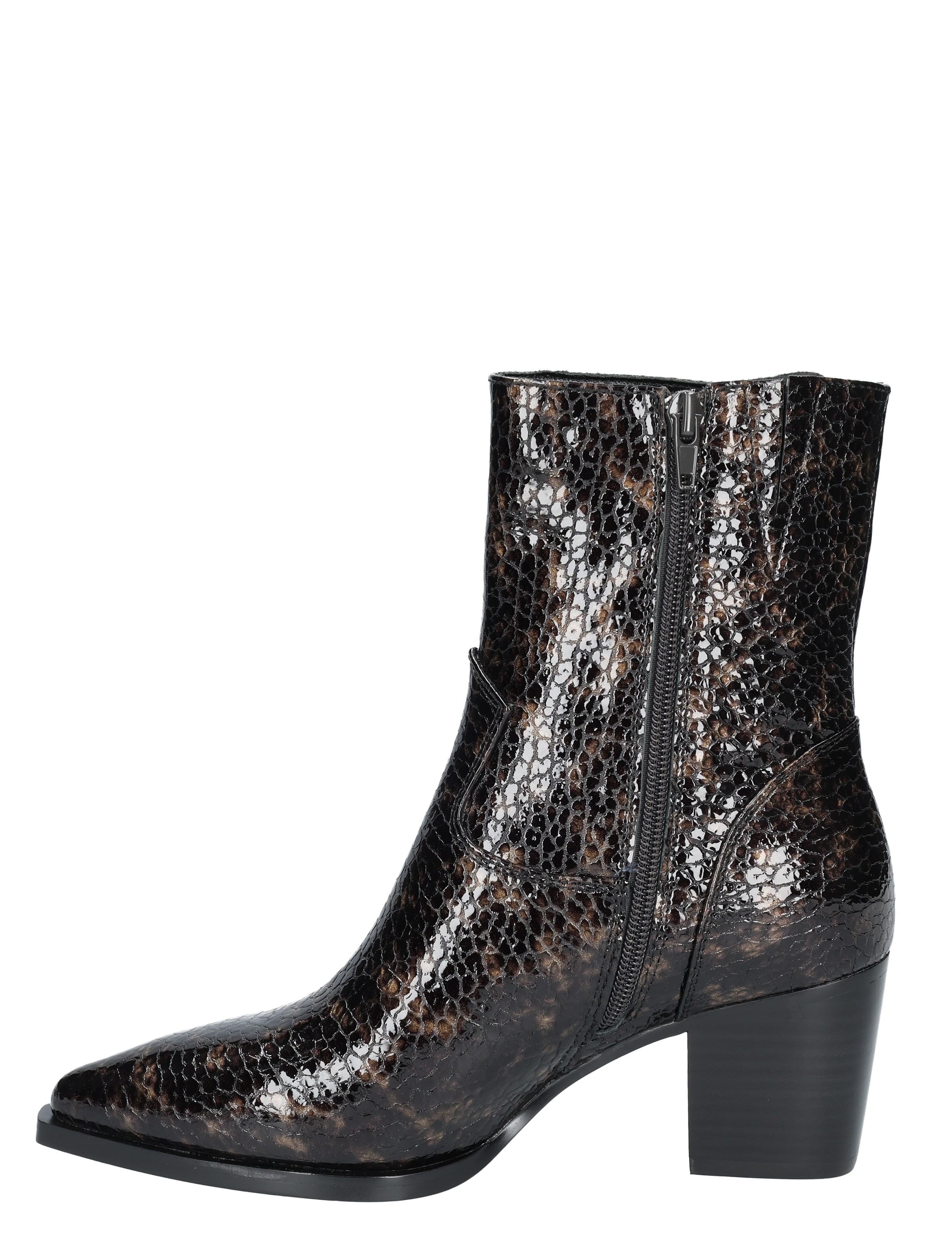 Di Lauro - Carla Brown Patent - Dames - Boots - Enkellaarsjes - 49516_20_2