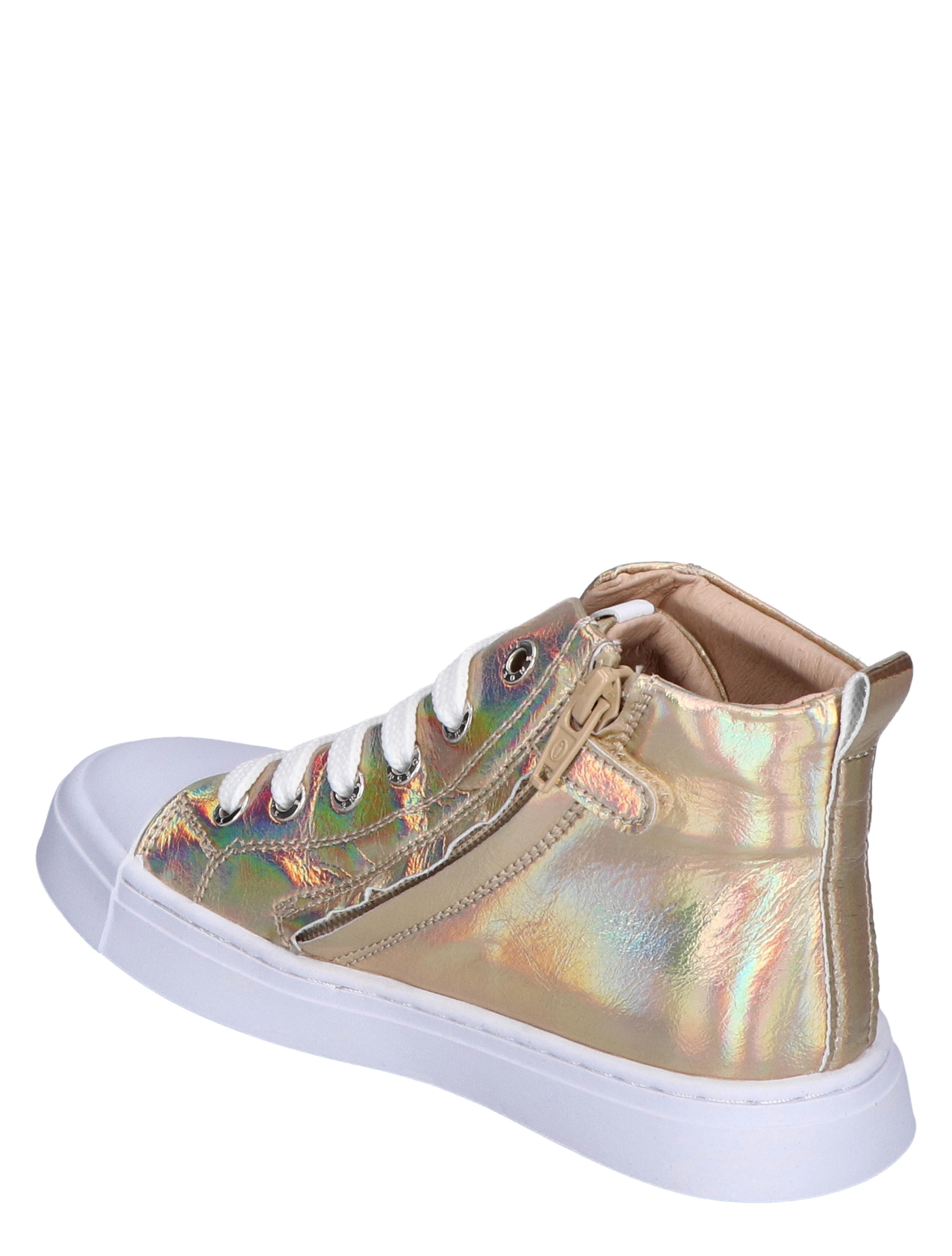 Shoesme - SH24S007 Shiny Gold - Meisjes - Hoge Sneakers - Sneakers - 44397_53_4