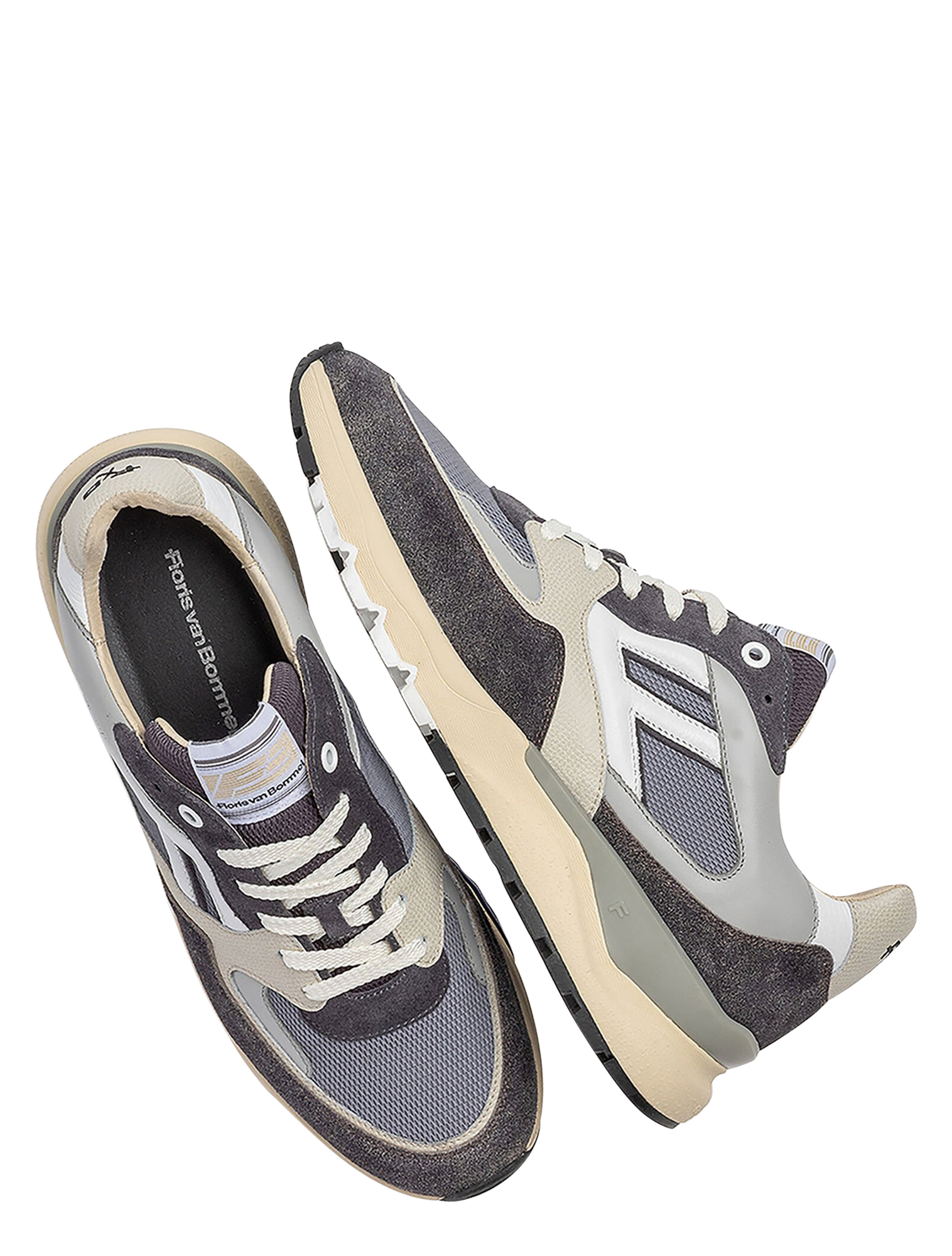 Floris van Bommel - De Treener SFM-10154 30-02 Grey G+ Wijdte - Heren - Lage Sneakers - Sneakers - 50116_99_3