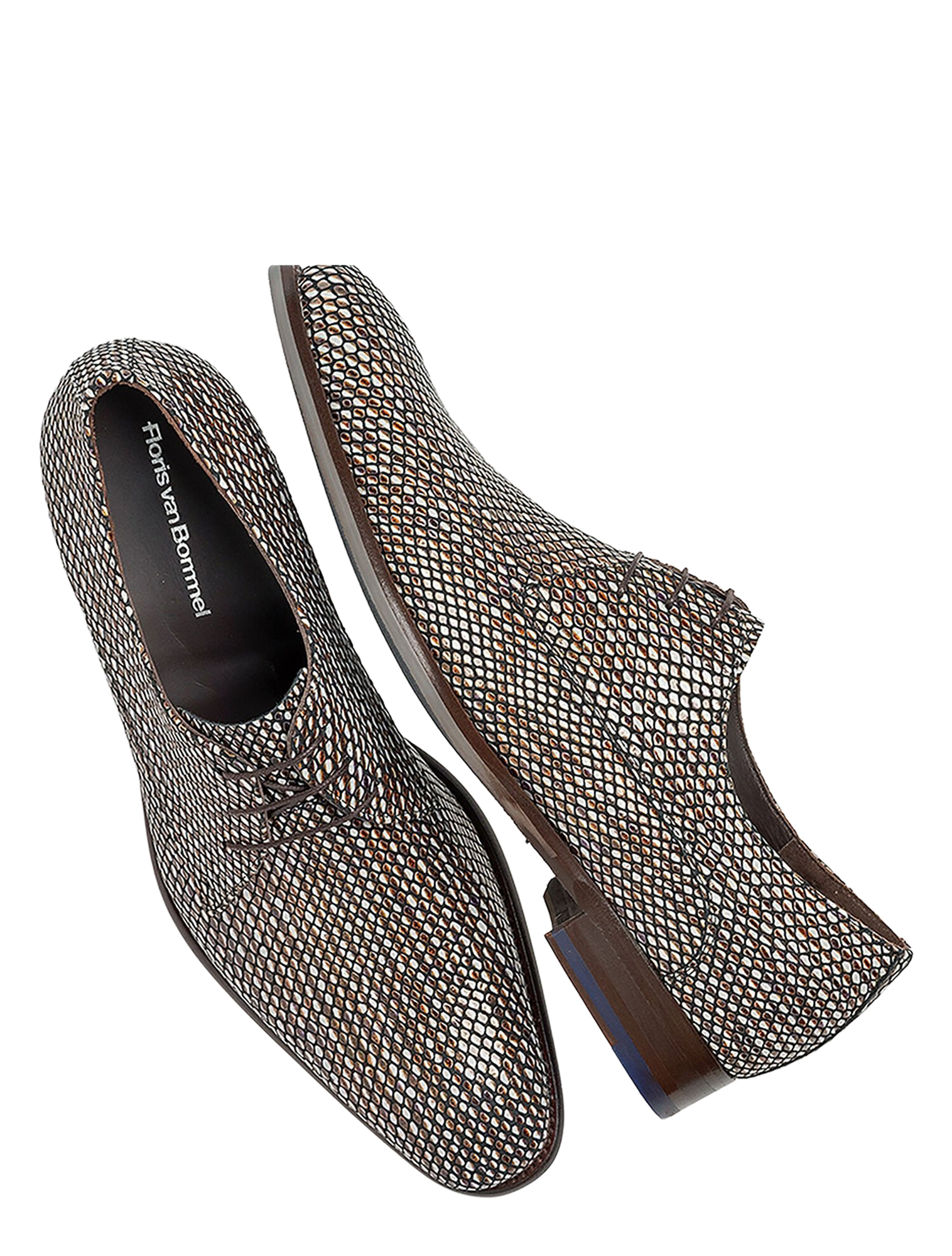 Floris van Bommel - De Stijler SFM-30338 20-01 Brown H-Wijdte - Heren - Veterschoenen - Nette Veterschoenen - 50132_22_3