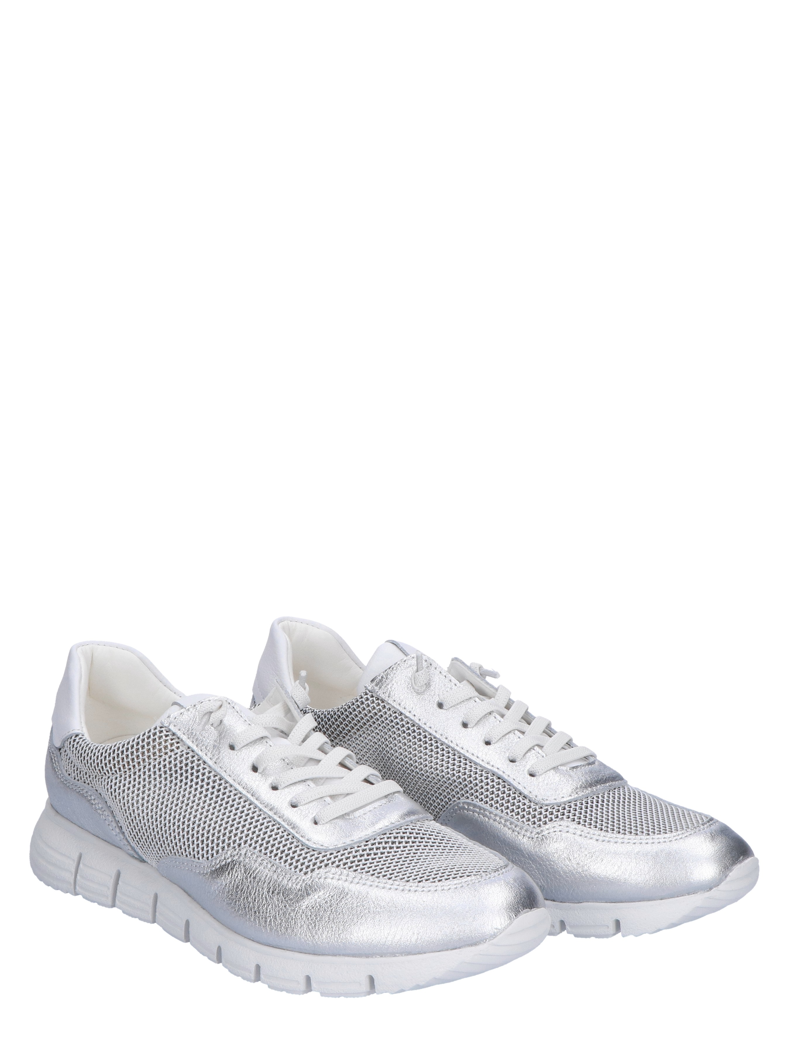 Sioux - Mokrunner-D Silver Grey White G-Wijdte - Dames - Veterschoenen - Casual Veterschoenen - 47450_54_5