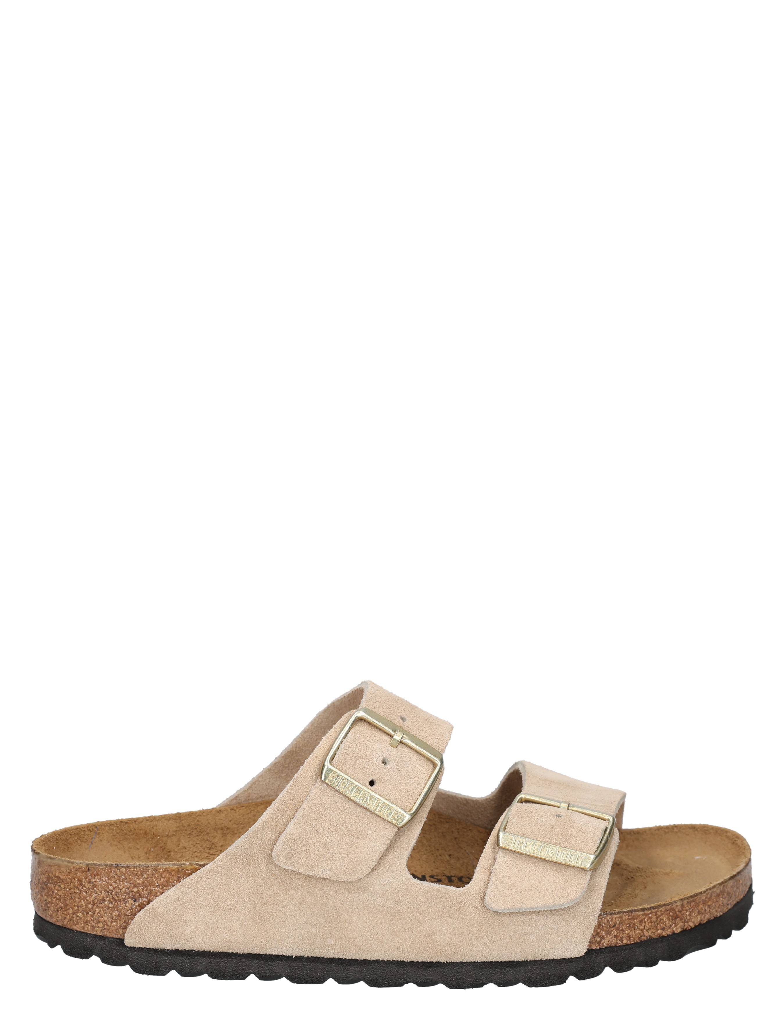 Birkenstock - Arizona Women Suede Sandcastle Narrow - Dames - Slippers - 49865_77_2