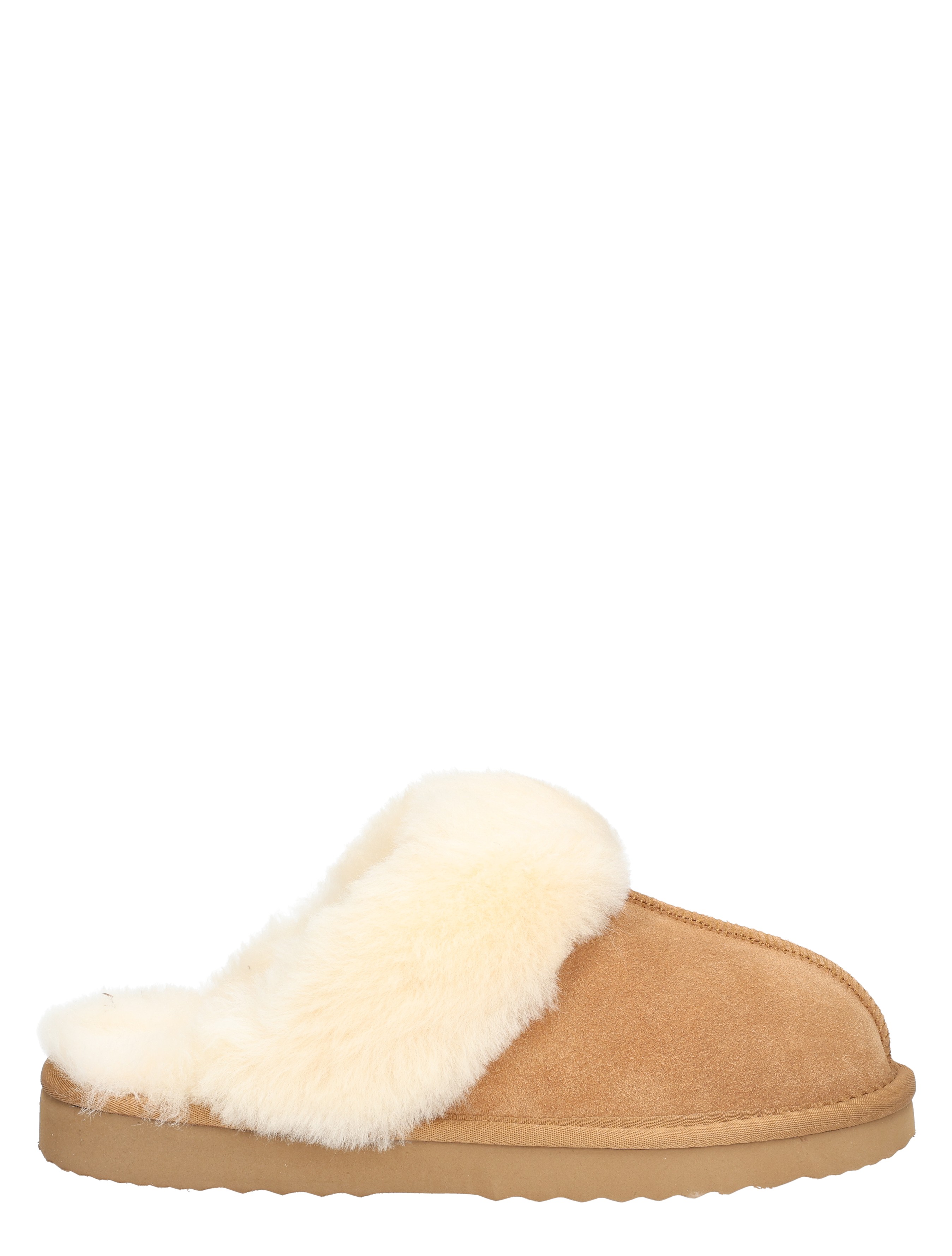 Cypres - Caiya 2545223 Camel Cow Suede - Dames - Pantoffels - 49479_22_1