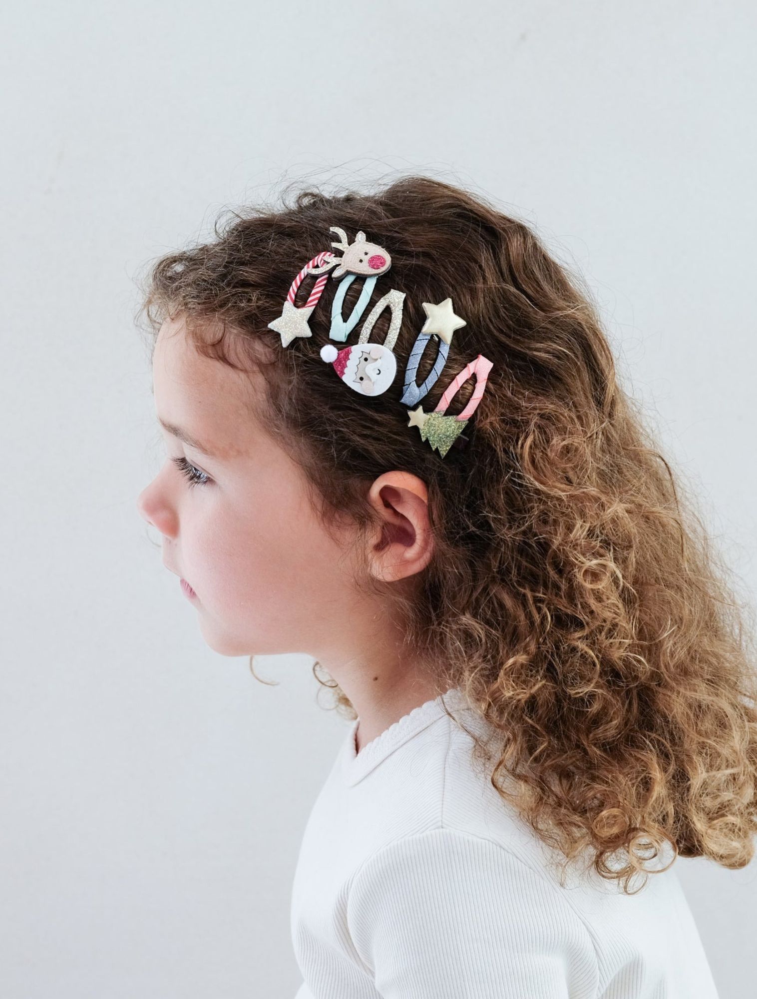 Mimi & Lula - Santa + Rudolph Mini Clip 172116-23 - Meisjes - Overige Accessoires - 49923_00_2