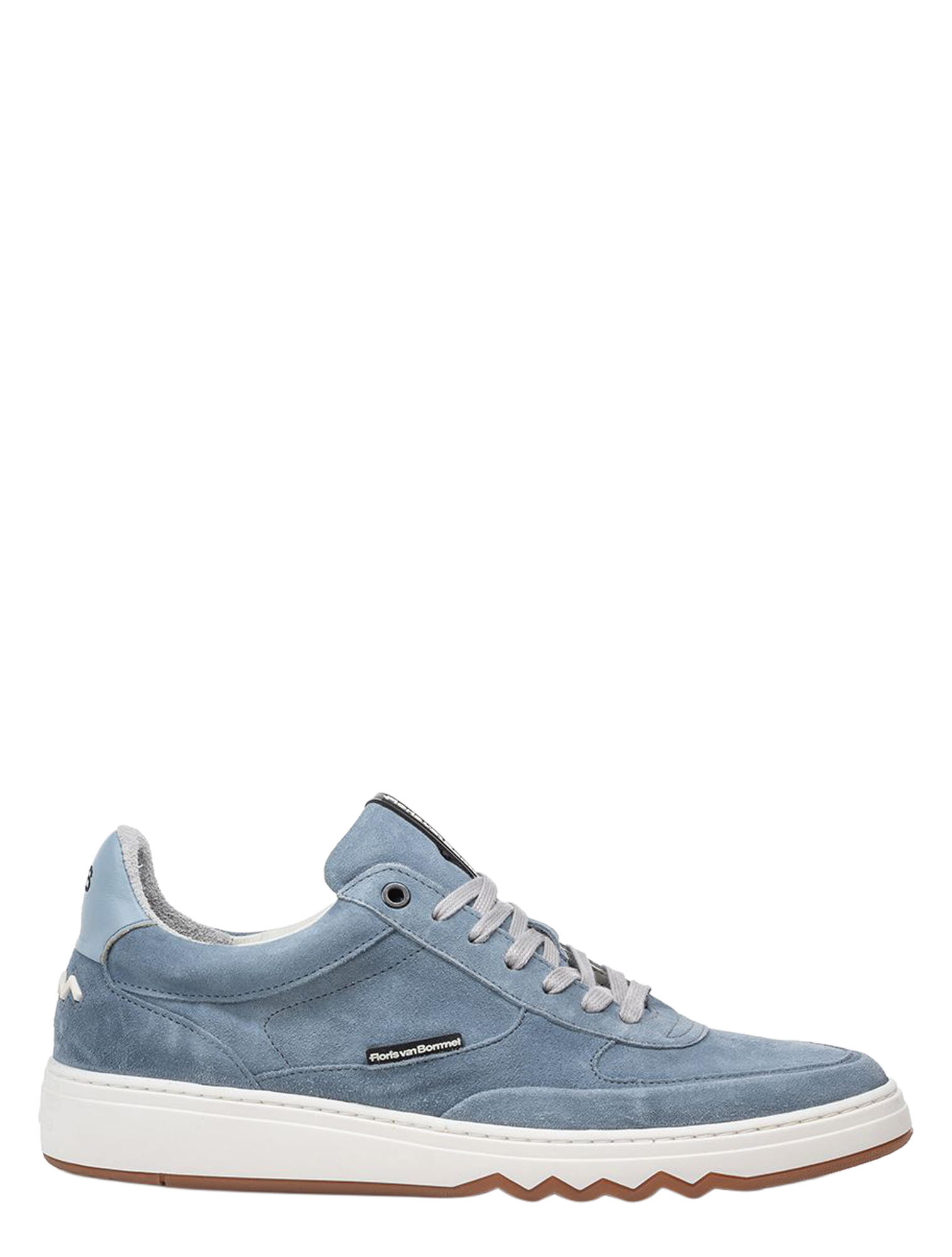 sneaker, suede, light blue, ruffled sole, casual