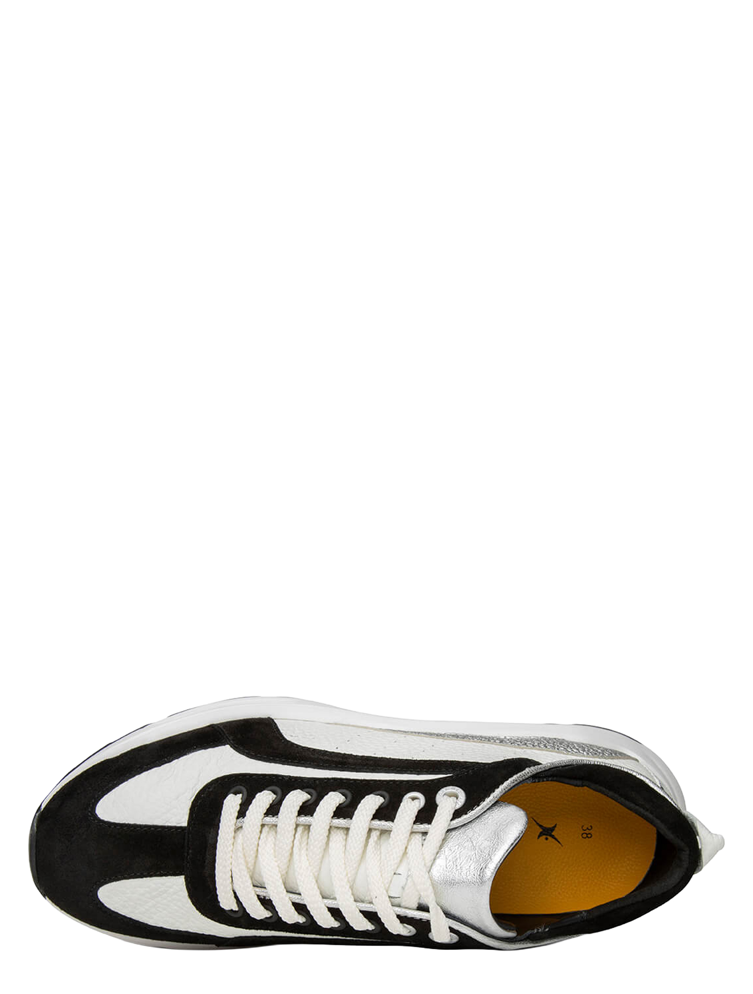 sneaker, sportshoe, laced, white-black, leather panel