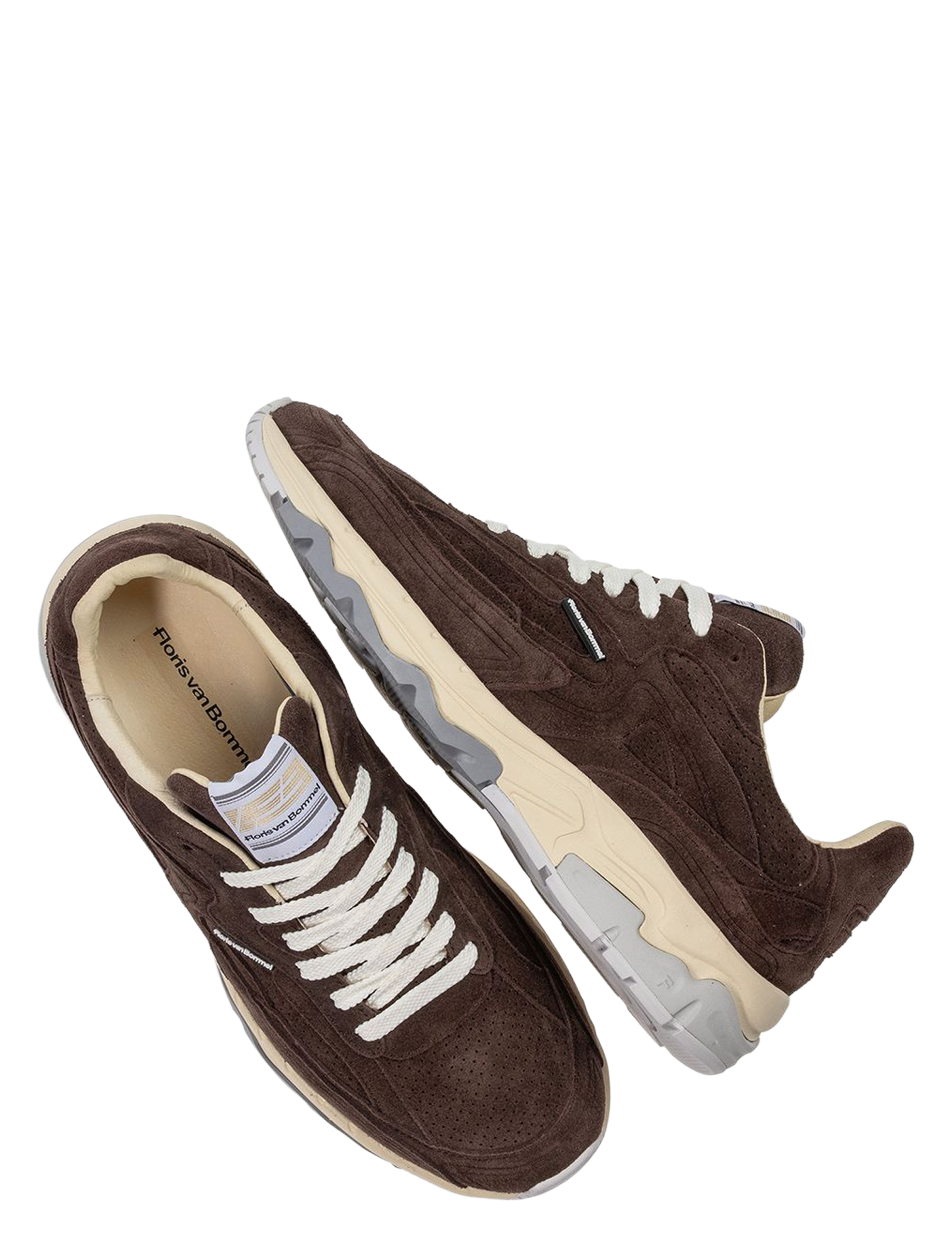 Floris van Bommel - De Rezer 10257 02.05 Brown G+Wijdte - Heren - Lage Sneakers - Sneakers - 51444_22_3