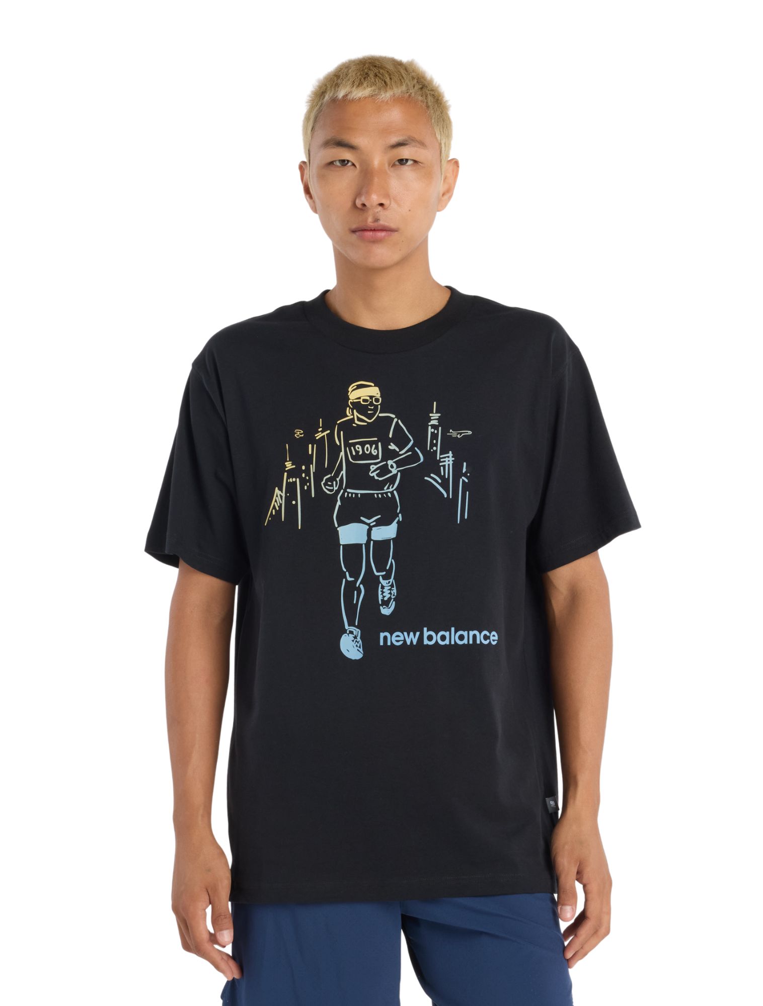 New Balance - Before & After T-Shirt MT53934 Black - Heren - T-Shirts & Polos - 48014_11_1