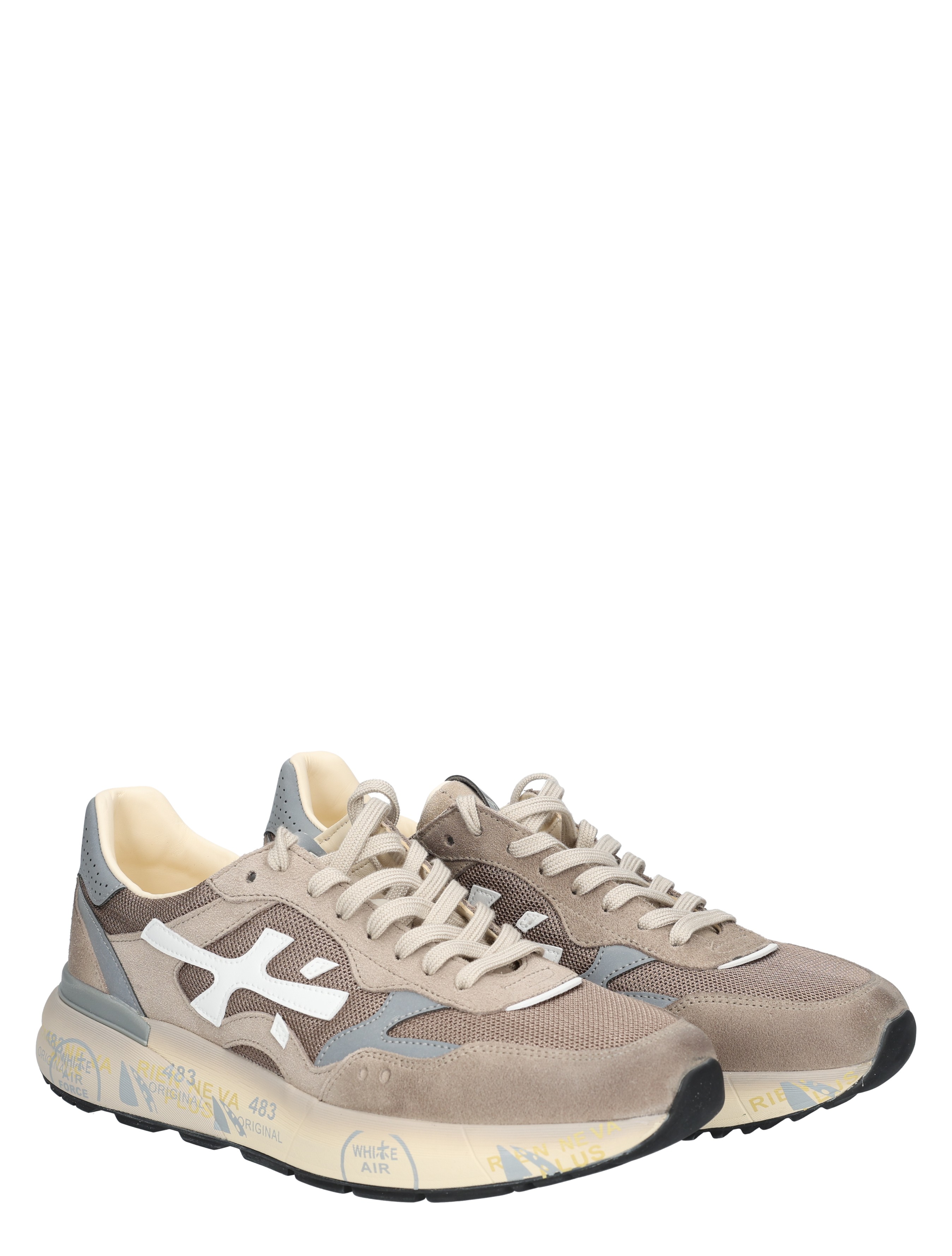 Premiata - Mick Men 8118 Beige White - Heren - Lage Sneakers - Sneakers - 50181_78_5
