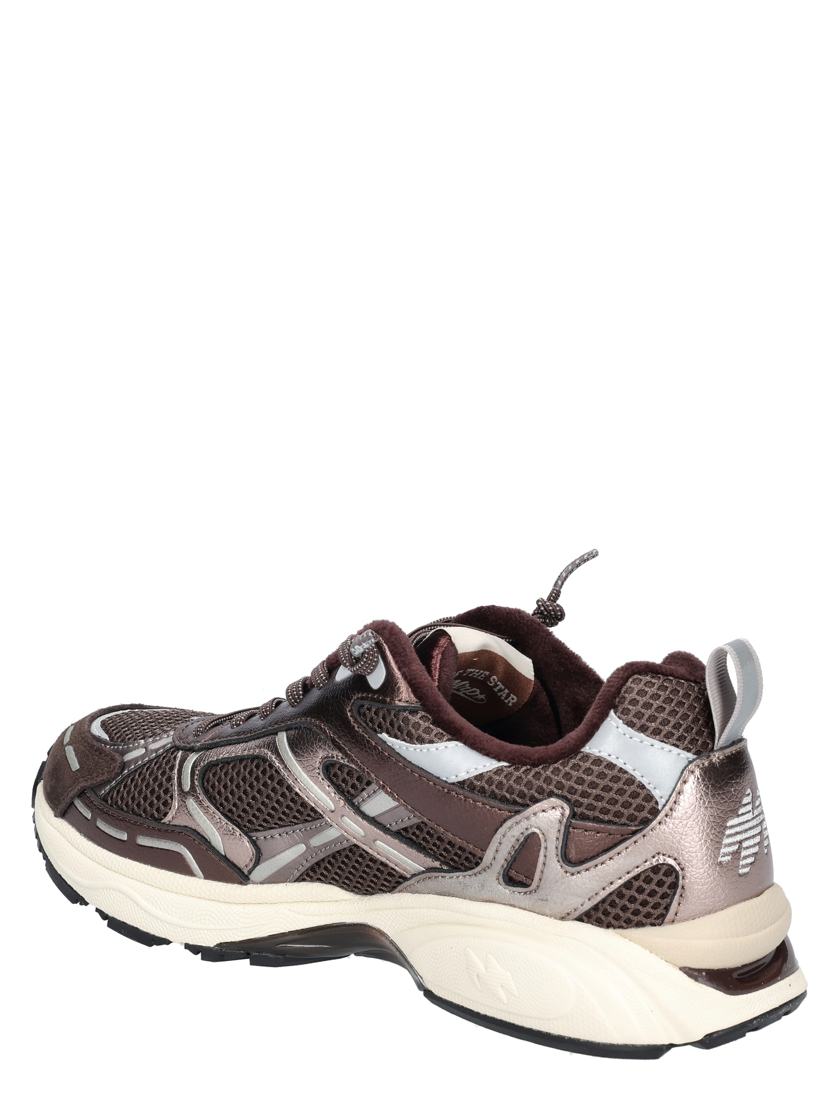 sneaker, sportschoen, mesh, bruin, athletisch