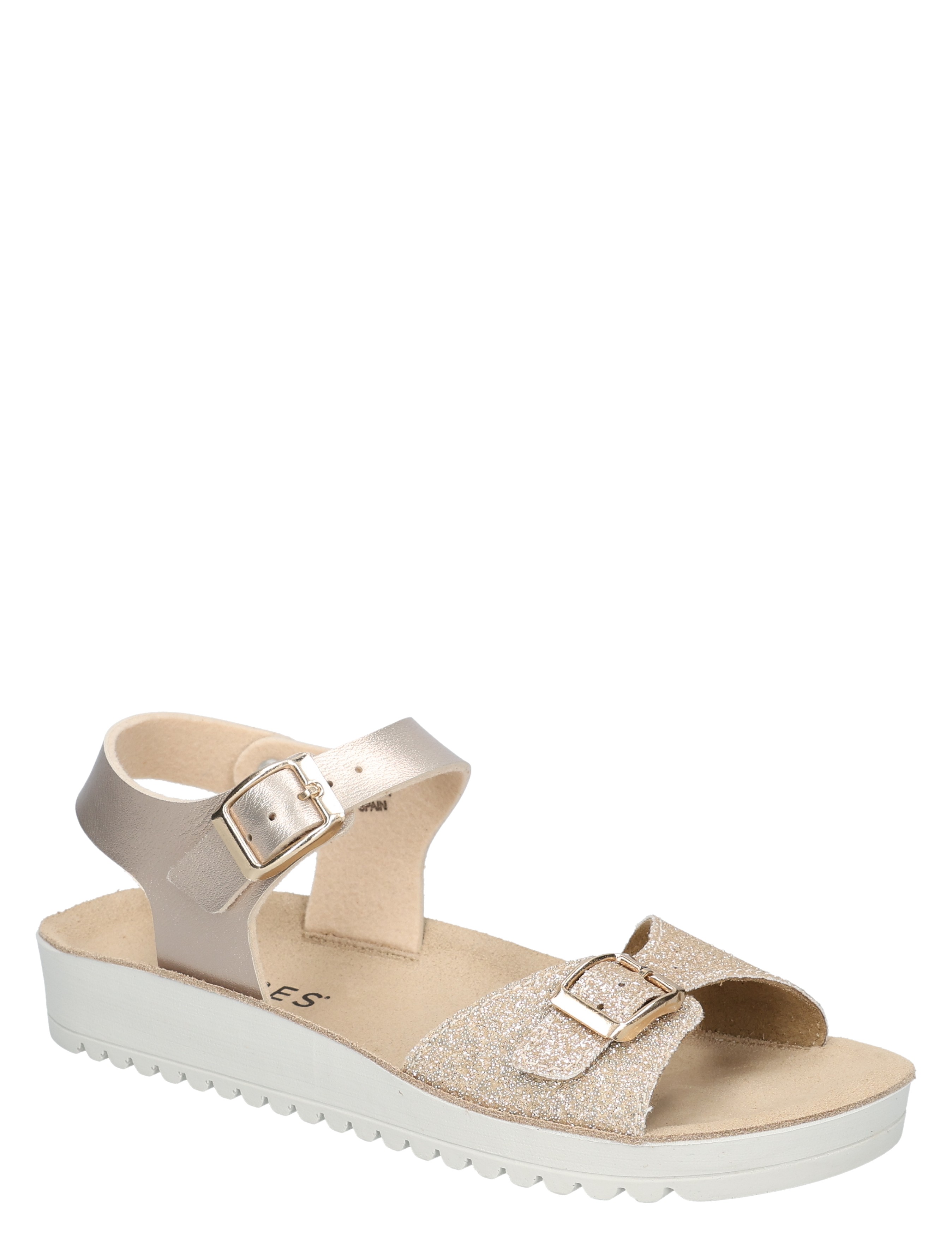 sandalen, sandalen met hak, glitter, gouden tint, sandaletten