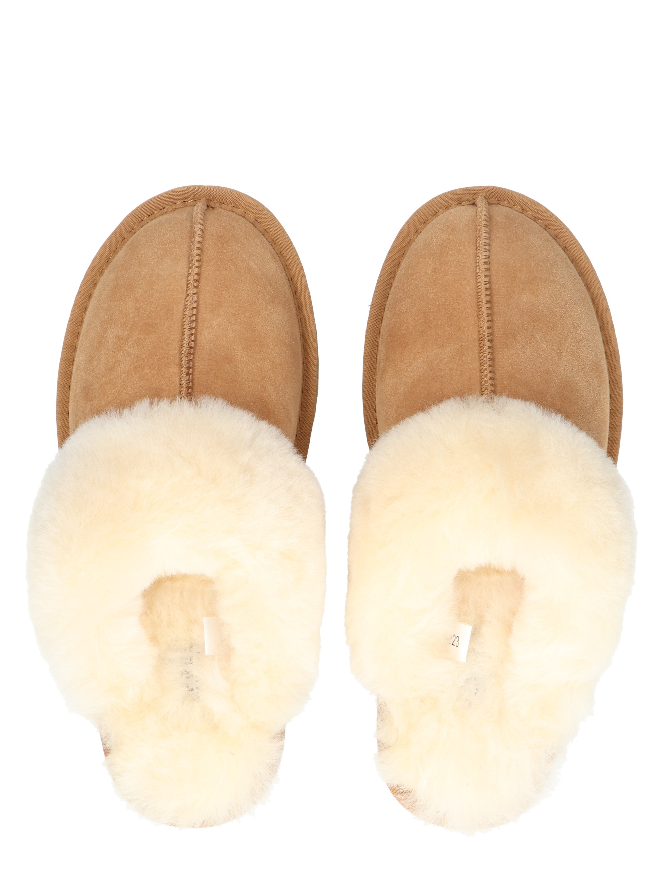 Cypres - Caiya 2545223 Camel Cow Suede - Dames - Pantoffels - 49479_22_6