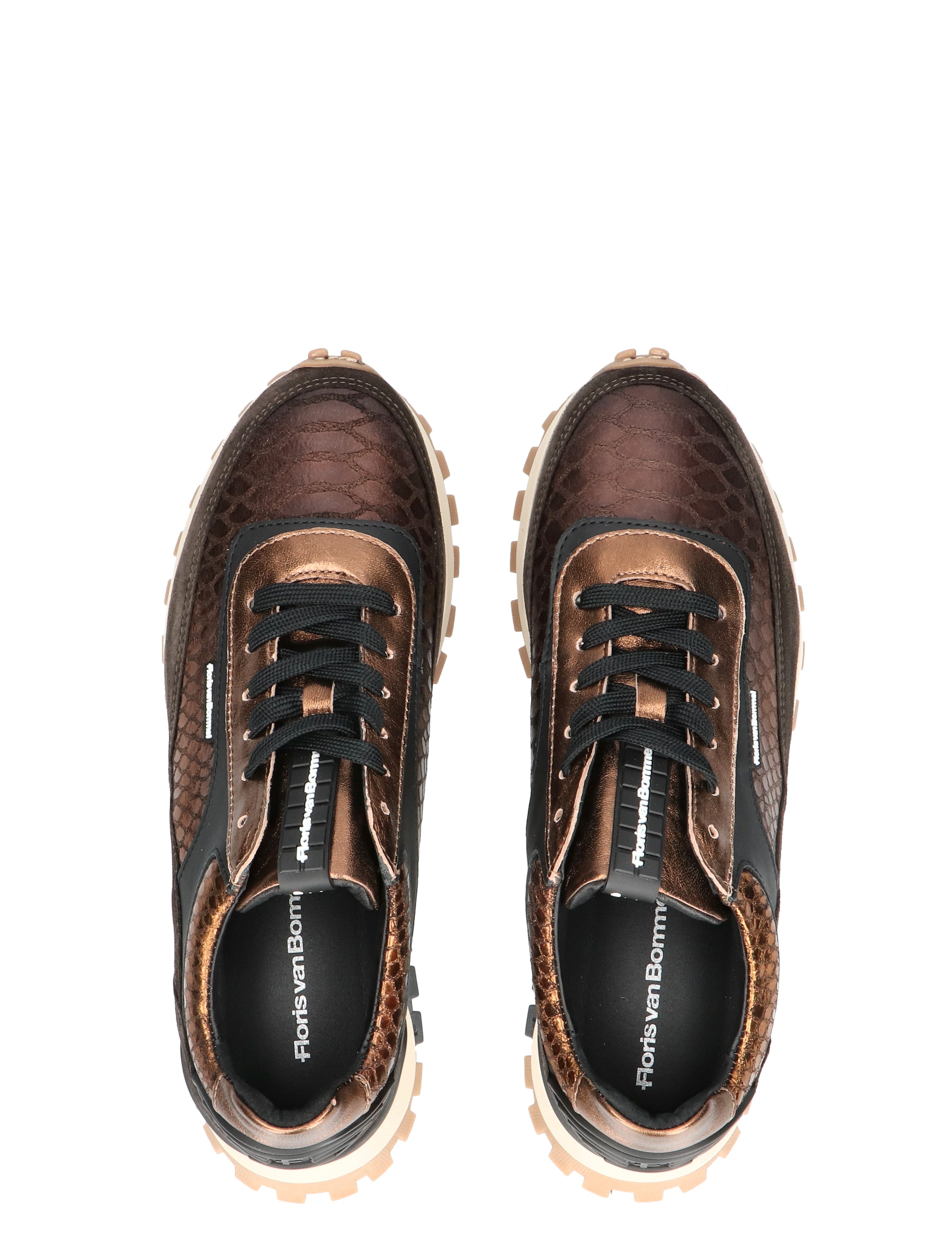 Floris van Bommel - Grommi SFW-10100 92-01 Bronze G-Wijdte - Sneakers - Dames - Lage Sneakers - 49293_53_7