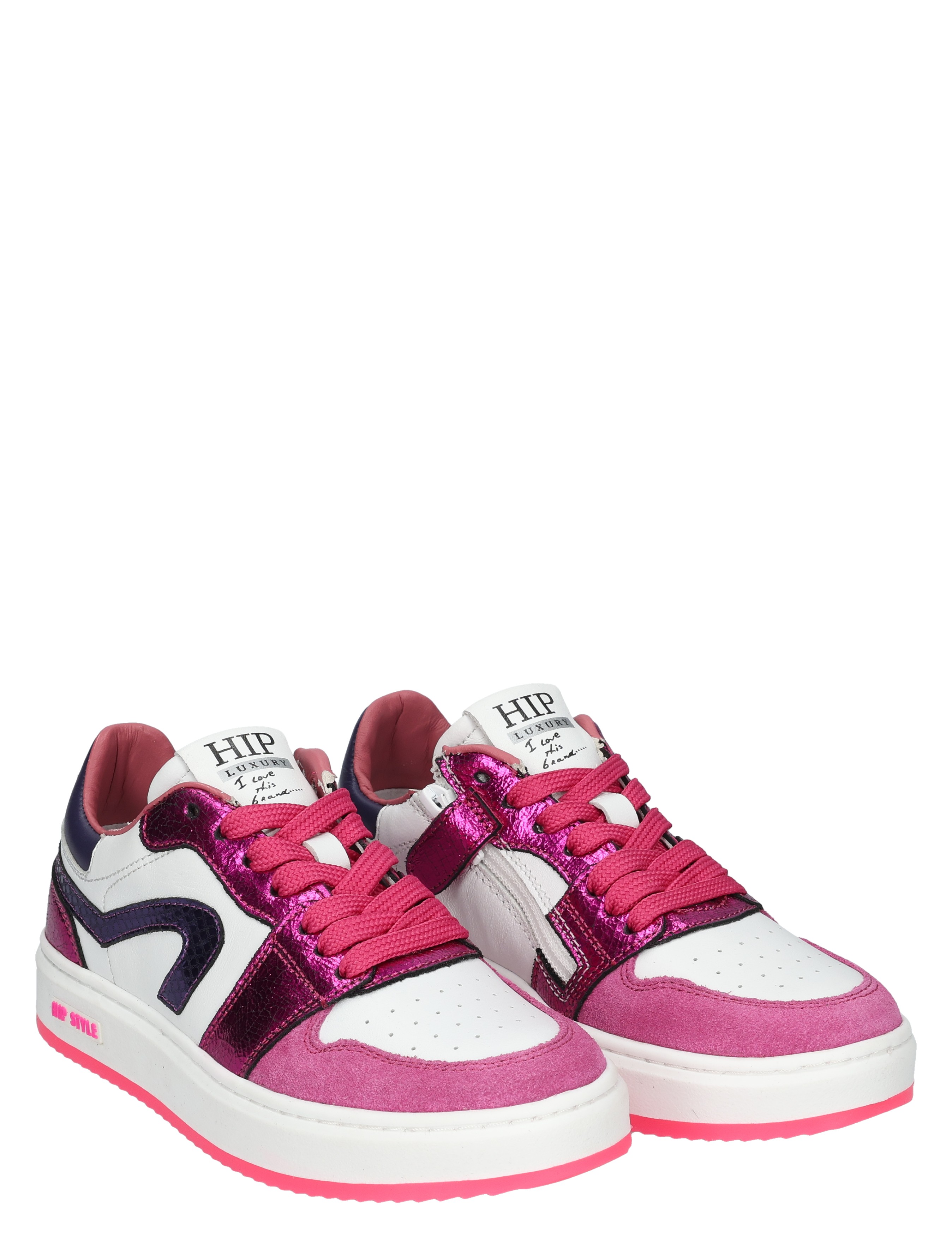 Hip - H1015 Fuchsia - Meisjes - Veterschoenen - 50593_84_5