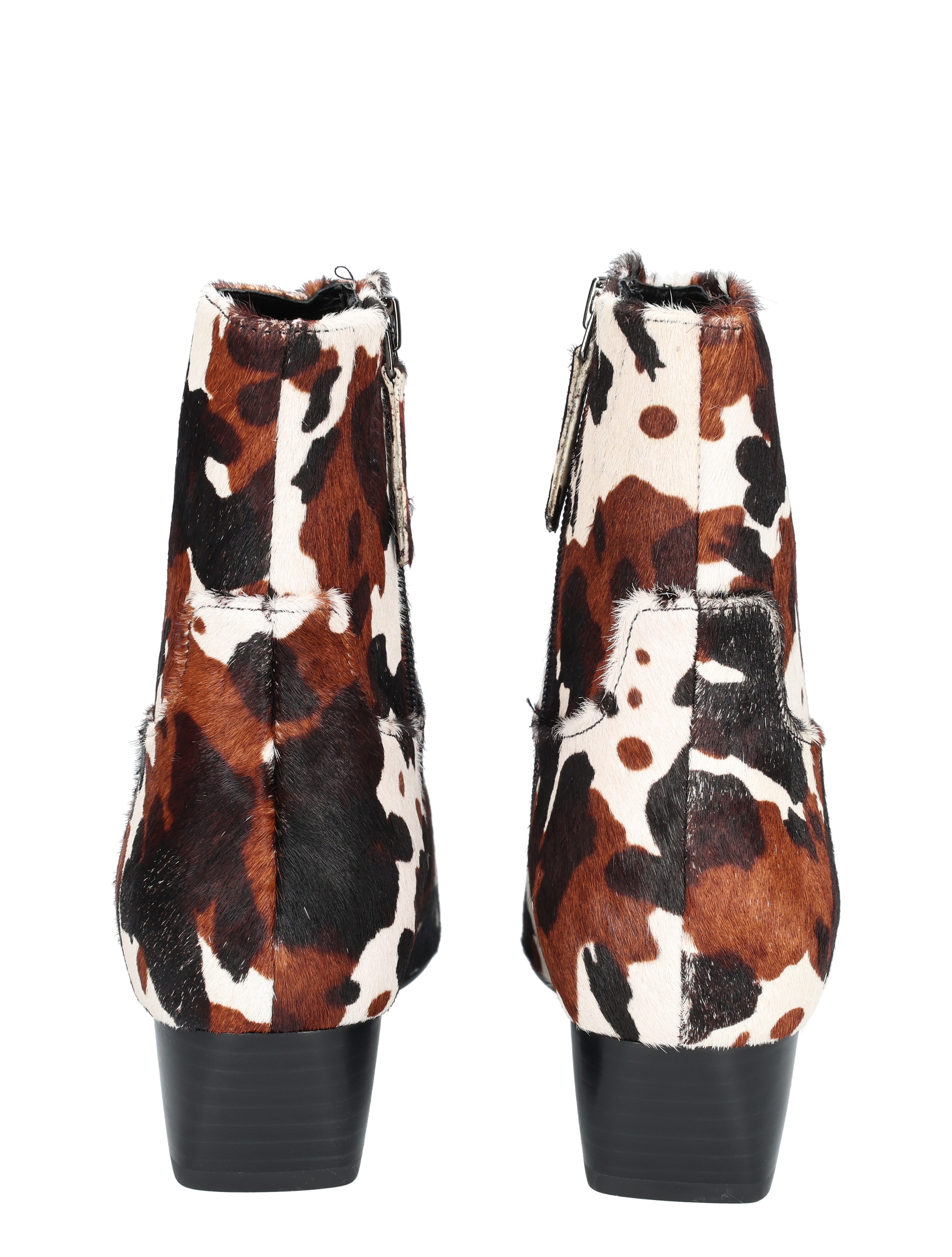 Di Lauro - Carabella White Brown Ponyhair - Dames - Boots - Enkellaarsjes - 49521_82_6