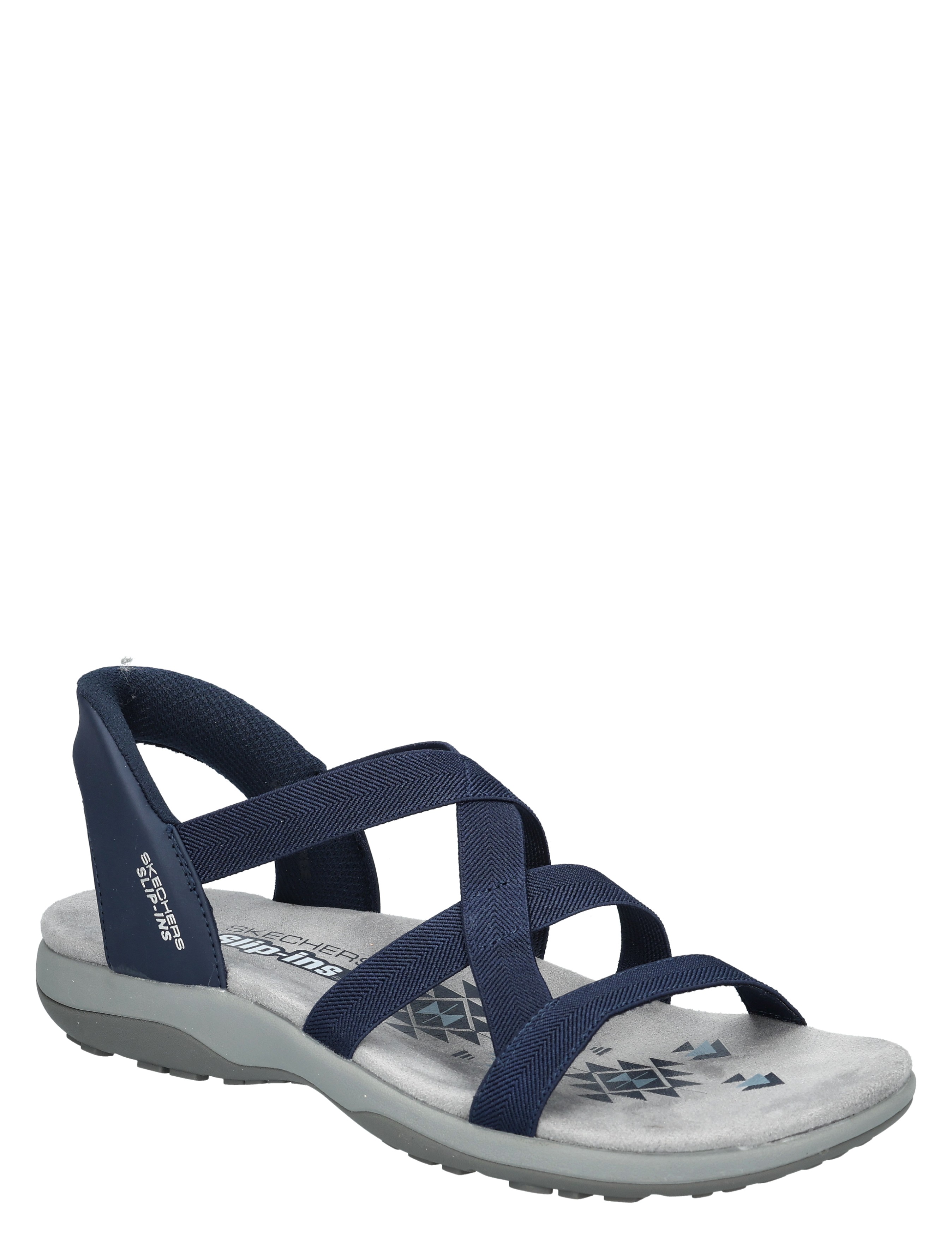 sandaal, sandalen, nep, brede band, blauw