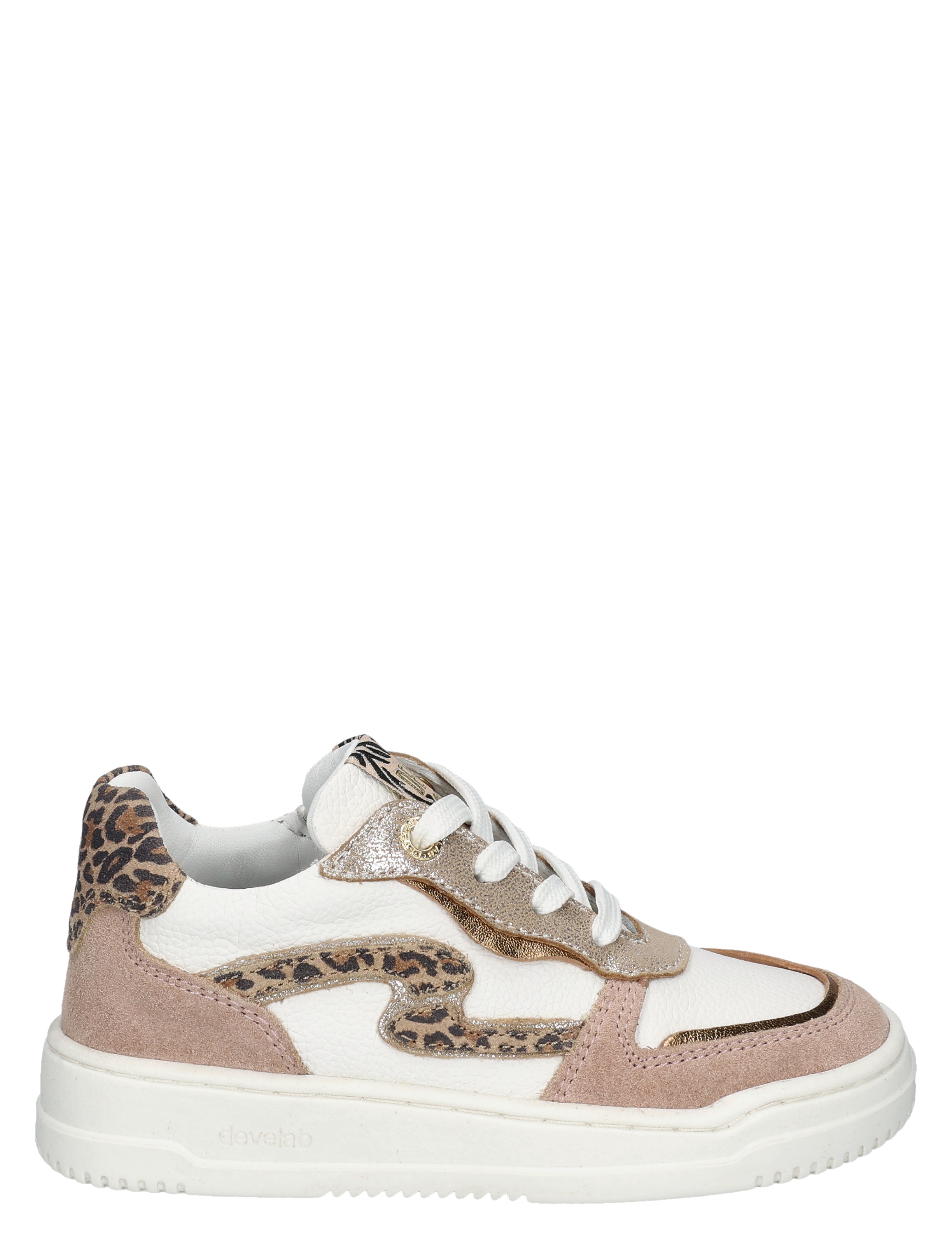 Develab - 44436 Beige Combi - Meisjes - Lage Sneakers - Sneakers - 50540_77_1
