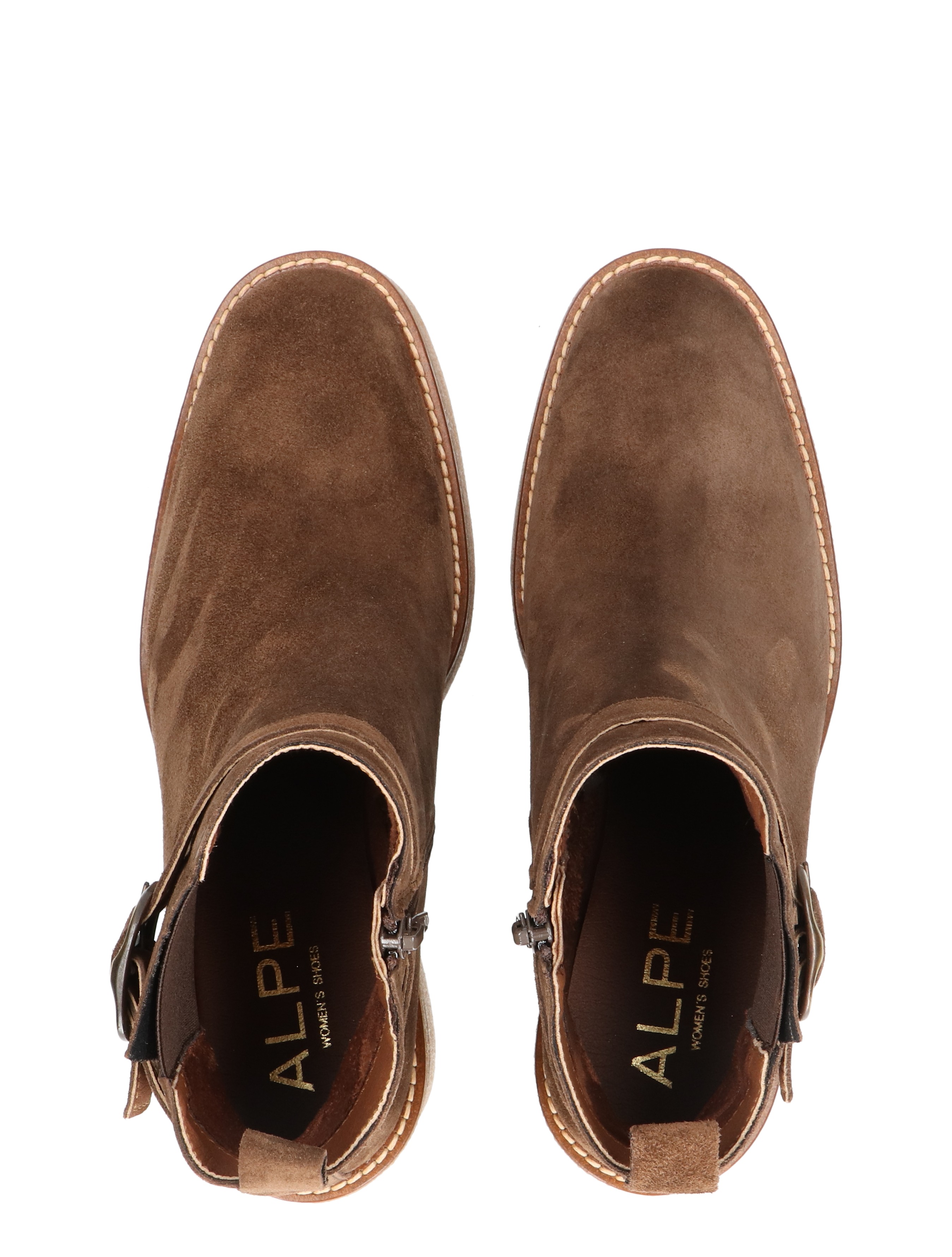 Alpe - 5465 Brown - Dames - Boots - Enkellaarsjes - 49319_22_7