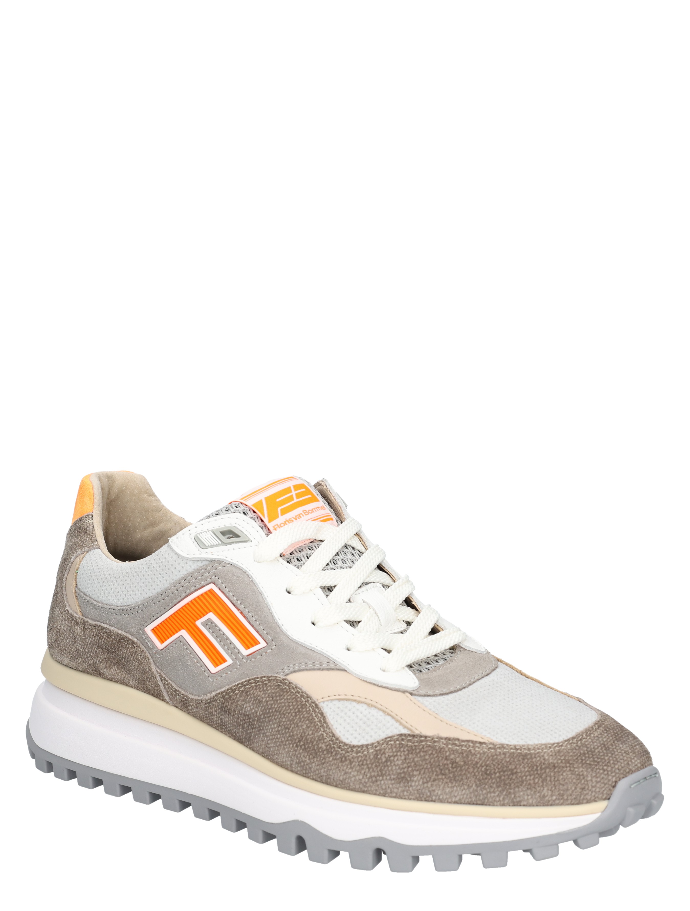 Floris van Bommel - De Gripper 10238 34-02 Taupe G+ Wijdte - Heren - Lage Sneakers - Sneakers - 50664_77_3