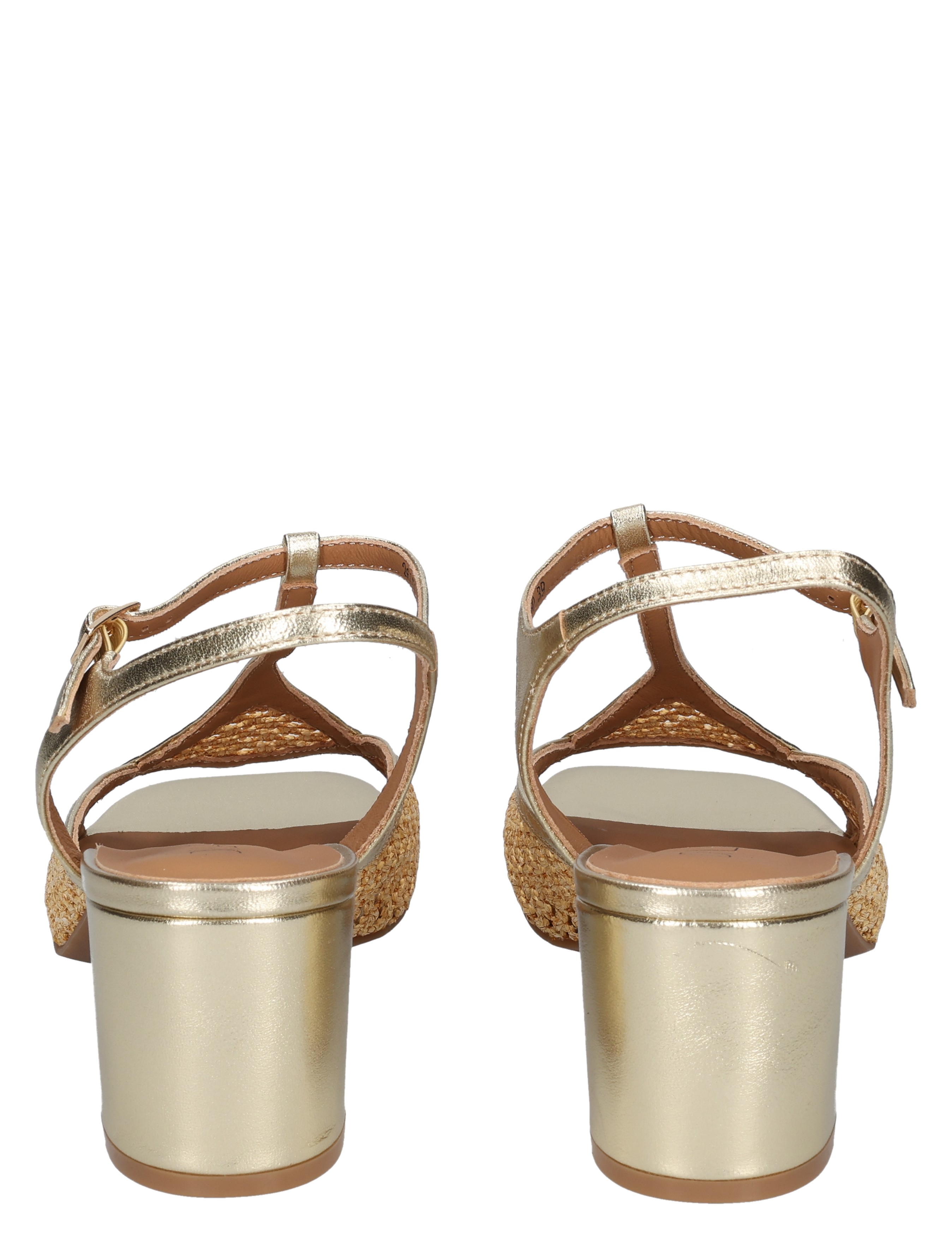 Di Lauro - 61PR13 Metal Sheepskin Golden - Dames - Sandalettes - 50244_53_6