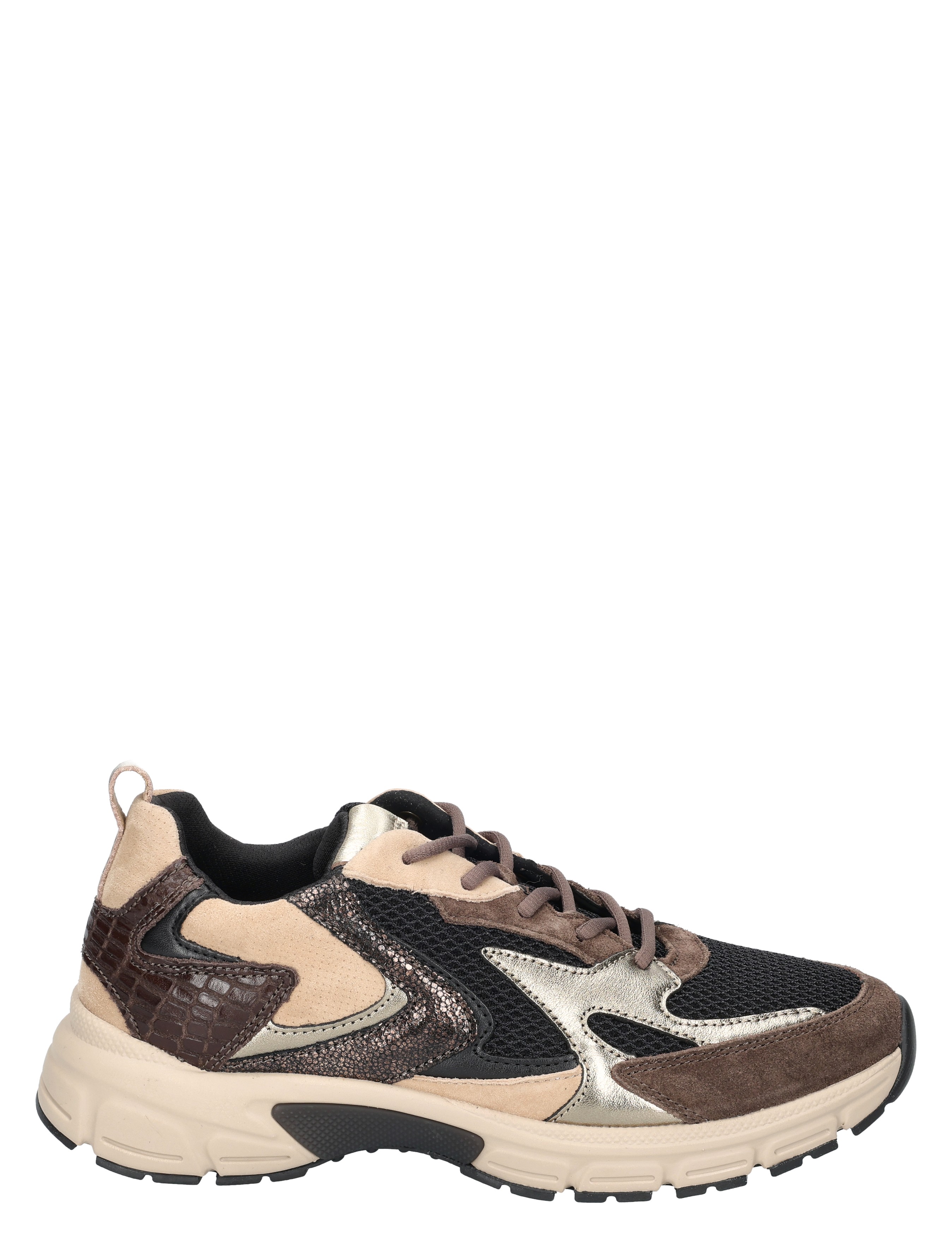 Gabor - 6005.01.007 Black Brown G-wijdte - Dames - Sneakers - Lage Sneakers - 51218_11_1