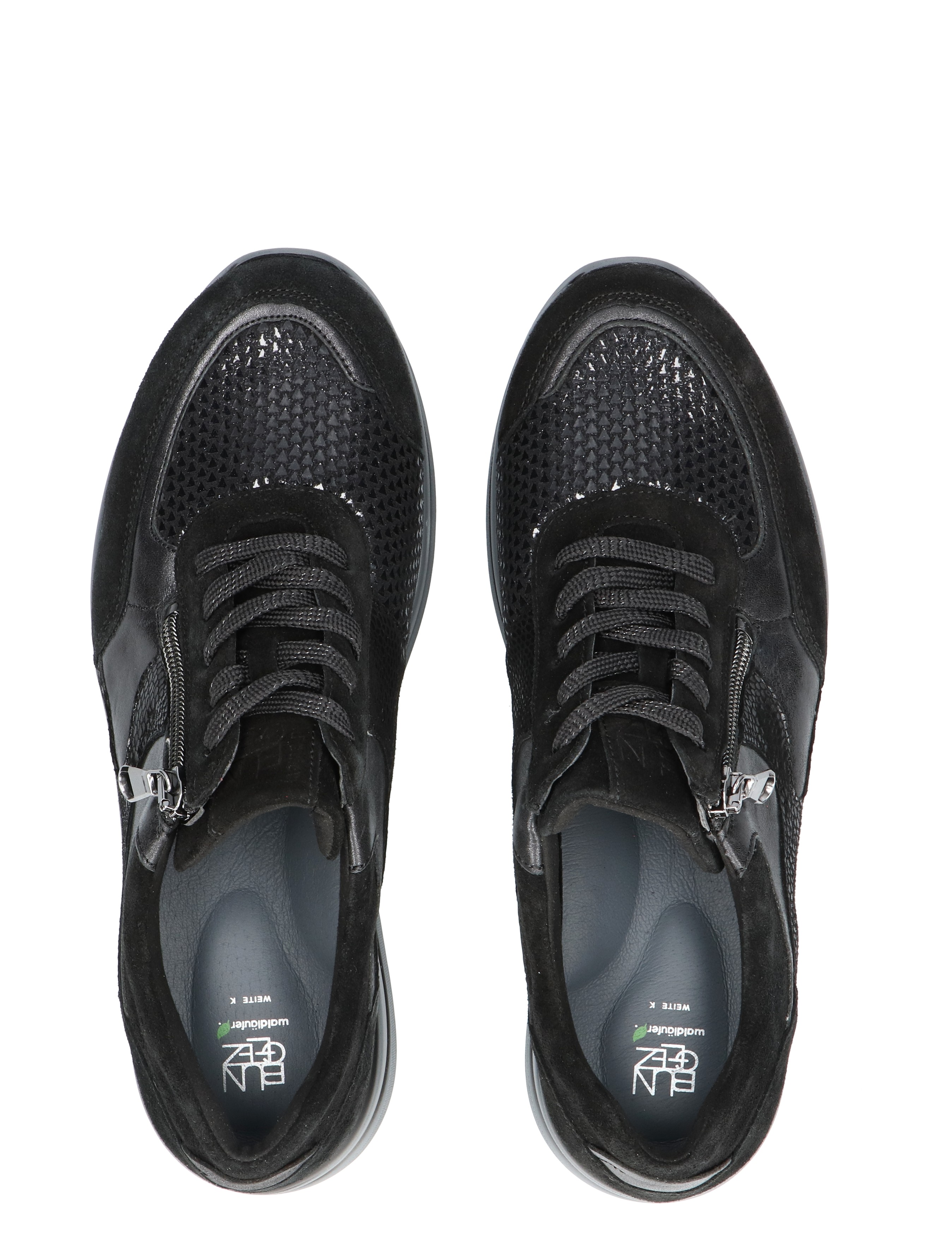 Waldlaufer - 669K01 501 001 Black K-Wijdte - Dames - Veterschoenen - Casual Veterschoenen - 48869_11_7