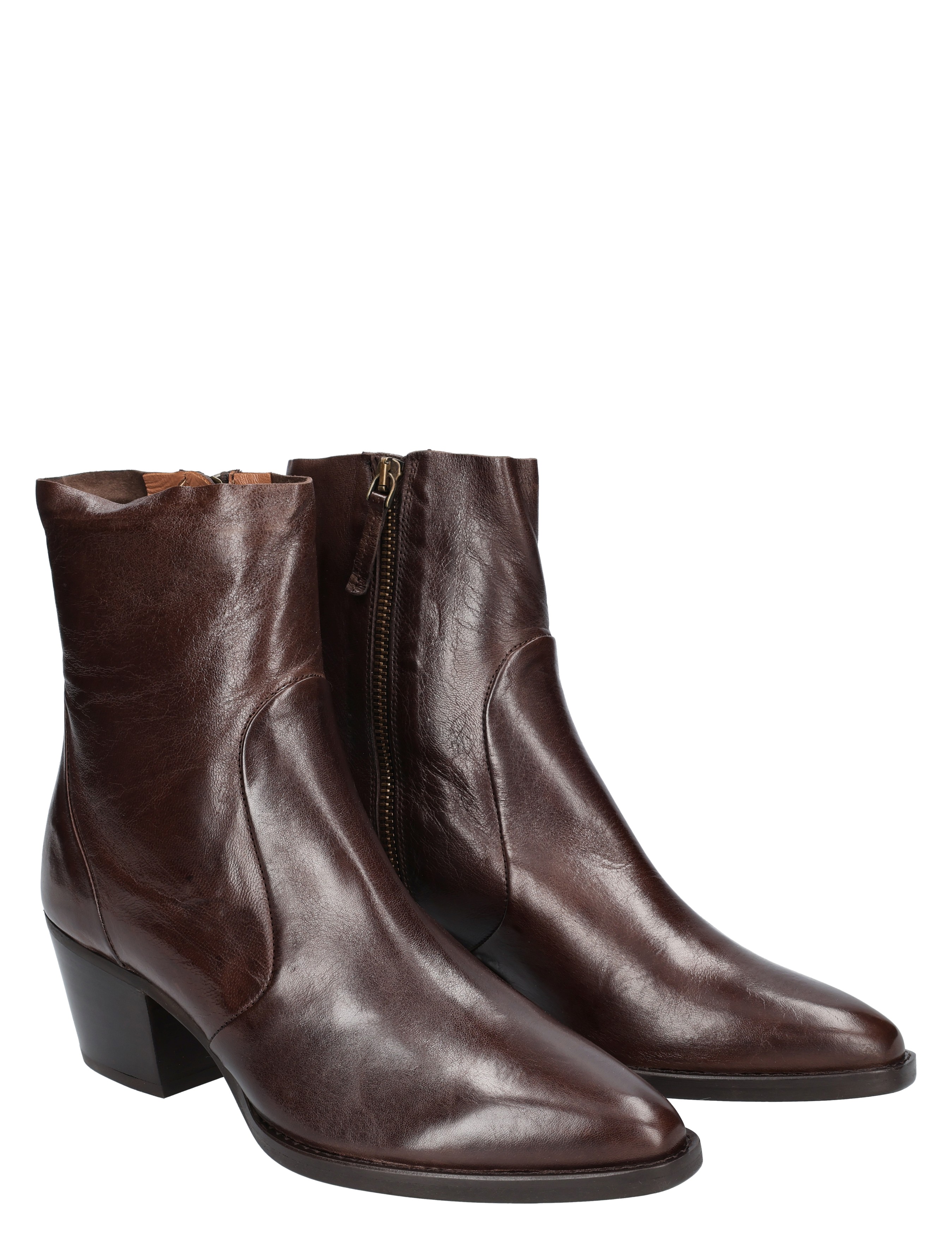 laarzen, boot, bruine boot, zwarte hak, leren
