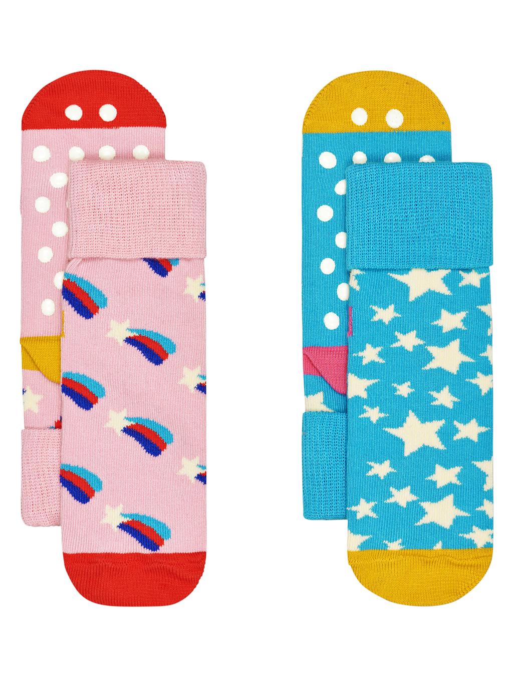 2-Pack Shooting Star Anti Slip Rood-Blauw