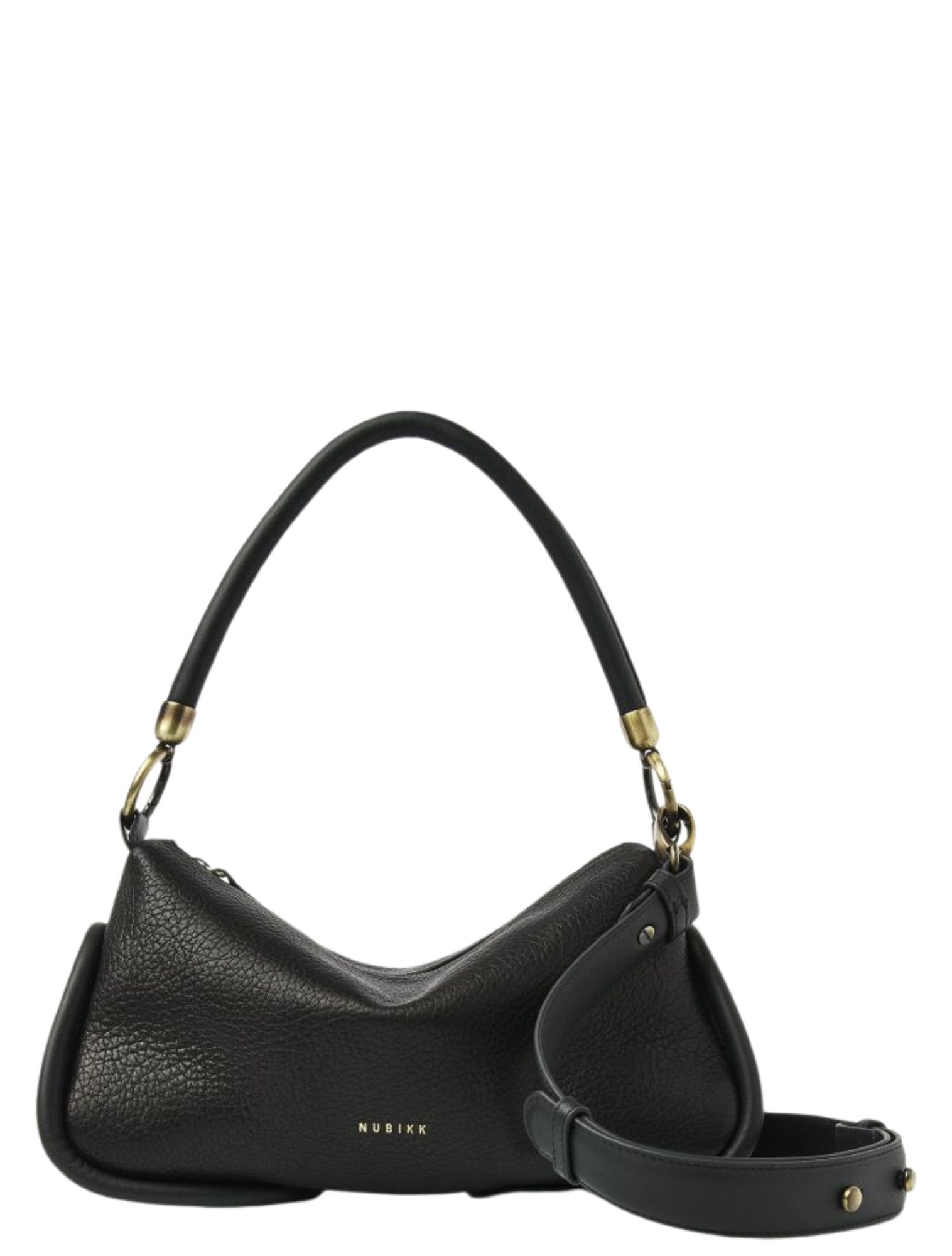 handtas, leren, zwart, schoudertas, mini