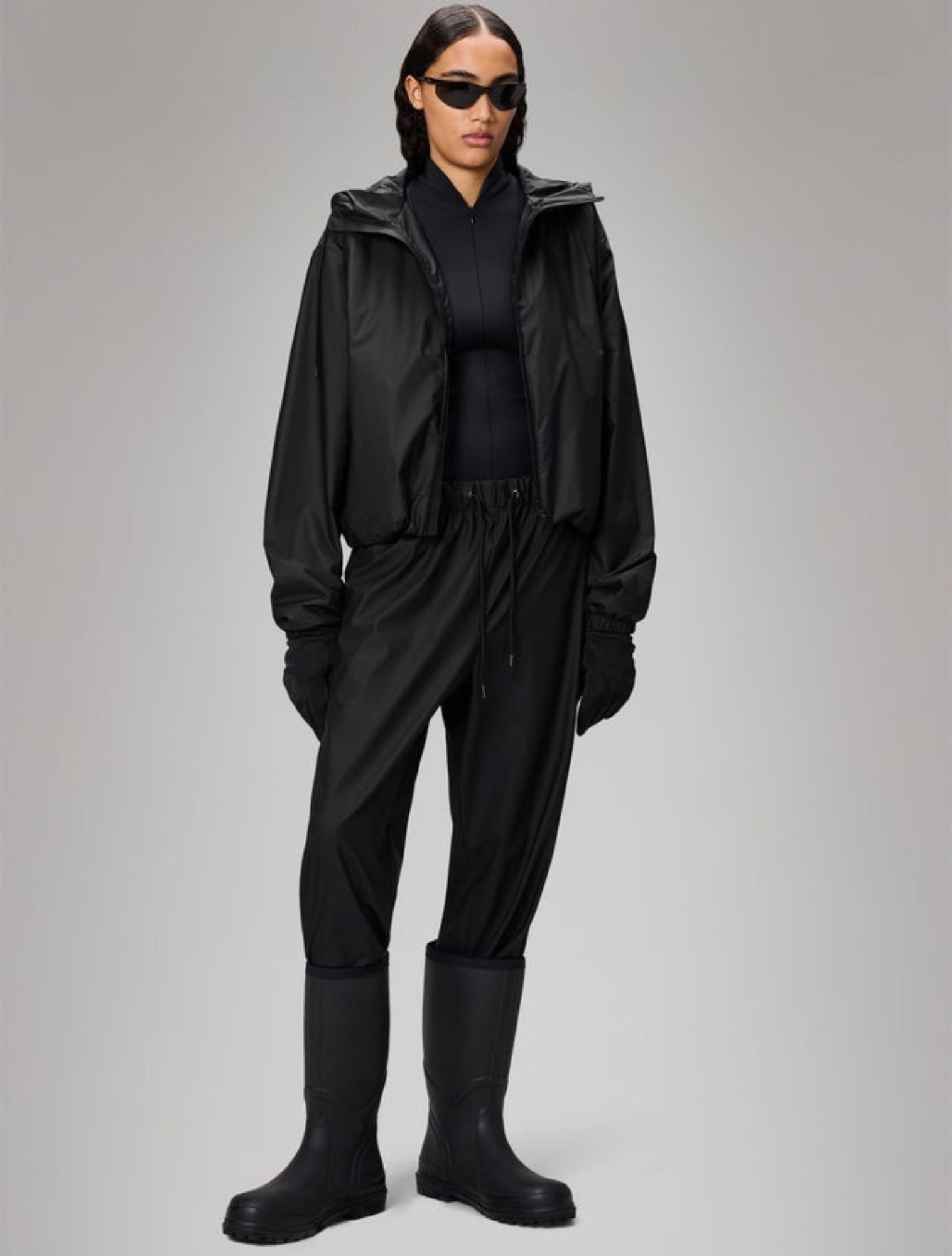 Rains - Lohja Short Insulated Jacket 01 Black - Dames - Jassen en Jacks - 48337_11_2