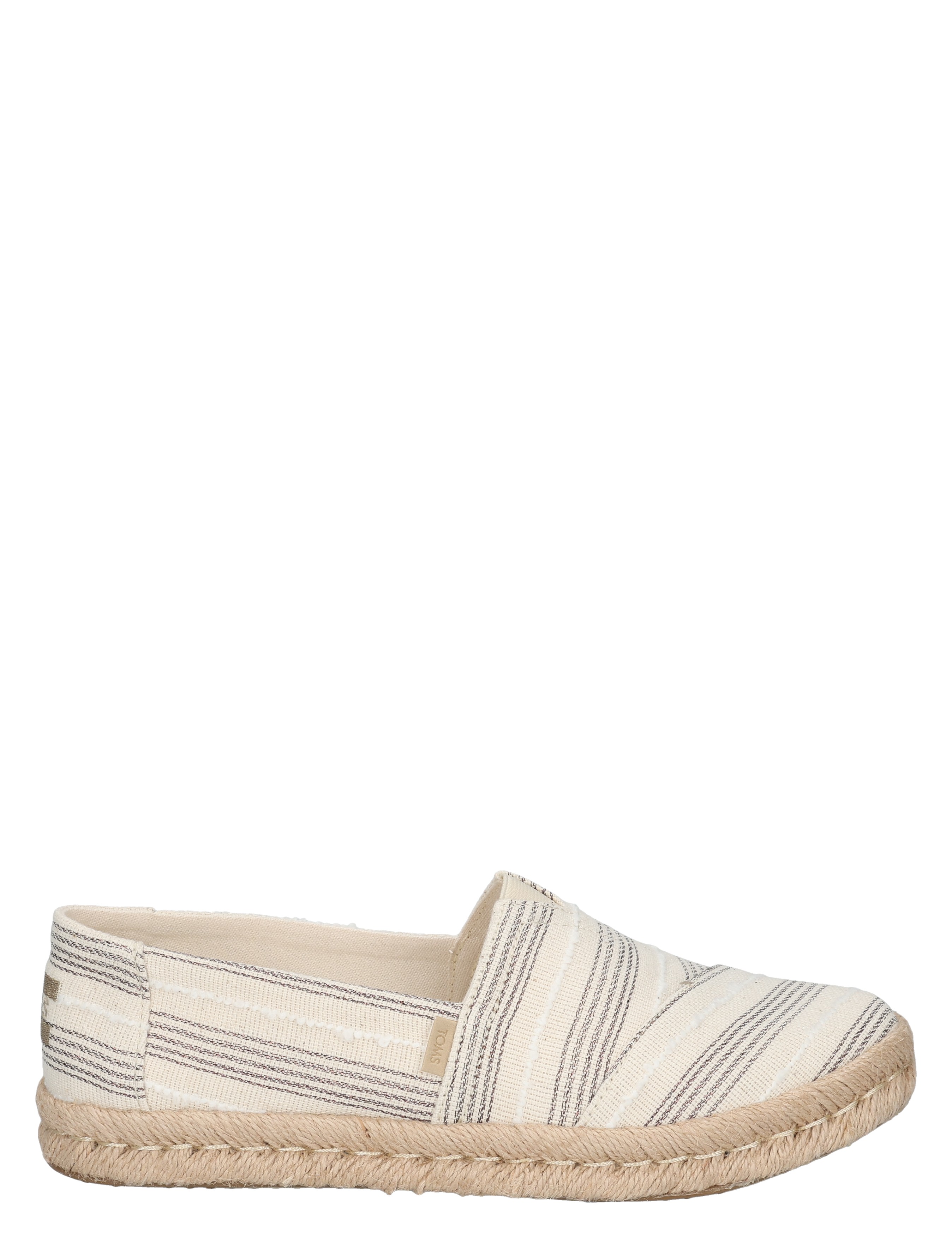 Toms - 10023038 Natural Metallic Stri - Dames - Espadrilles - 50343_72_1