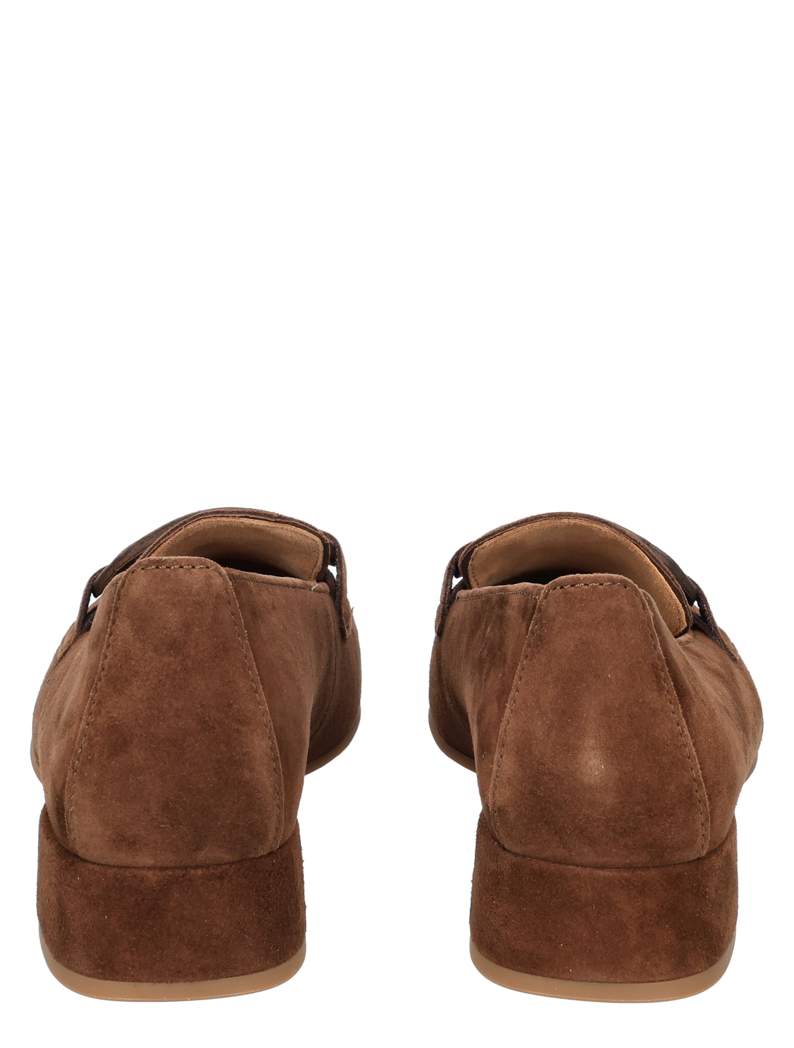 bruin, suède, loafers, slip-on, geen hak