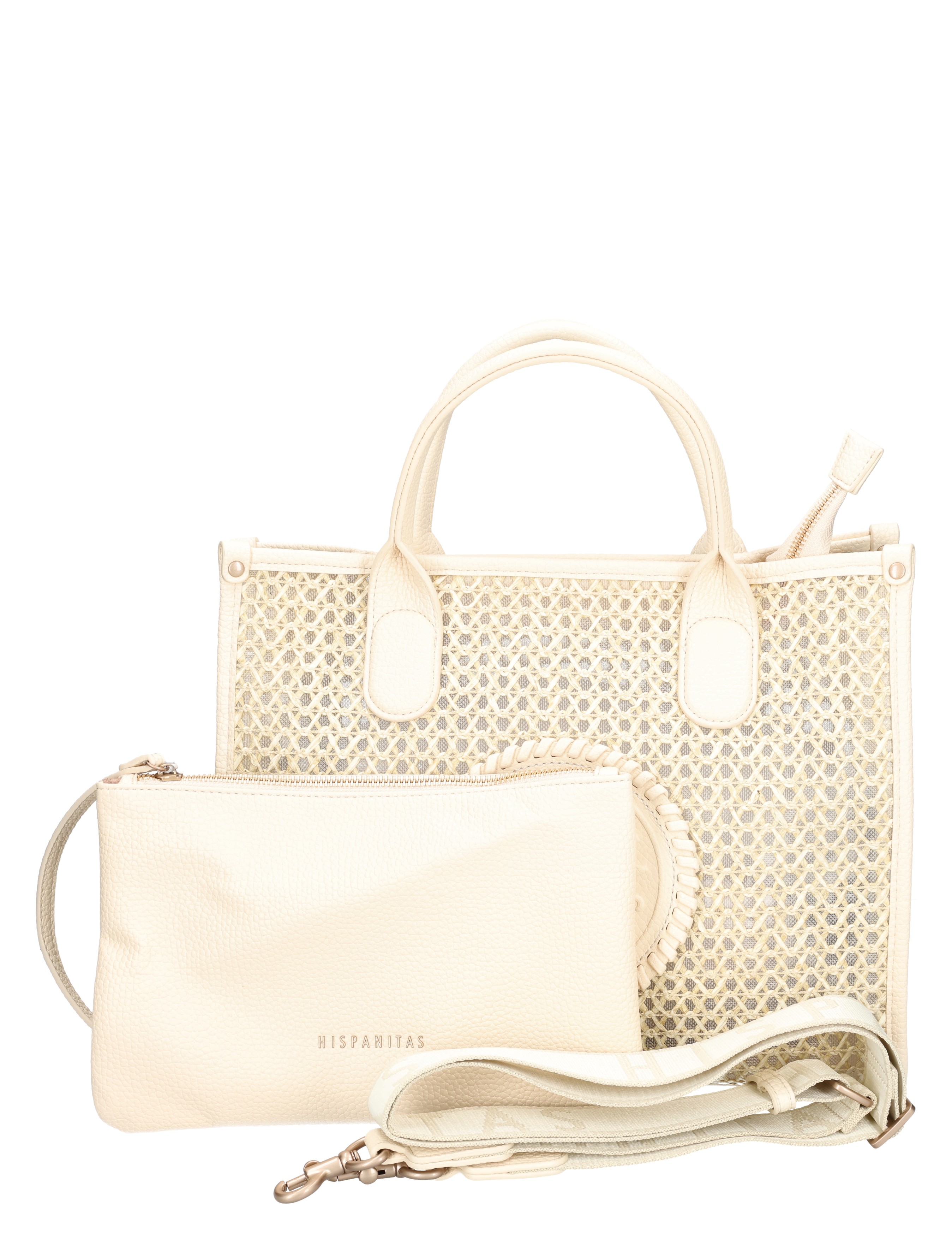 tasje, handtas, womens bag, raadwerk mesh, cremewit