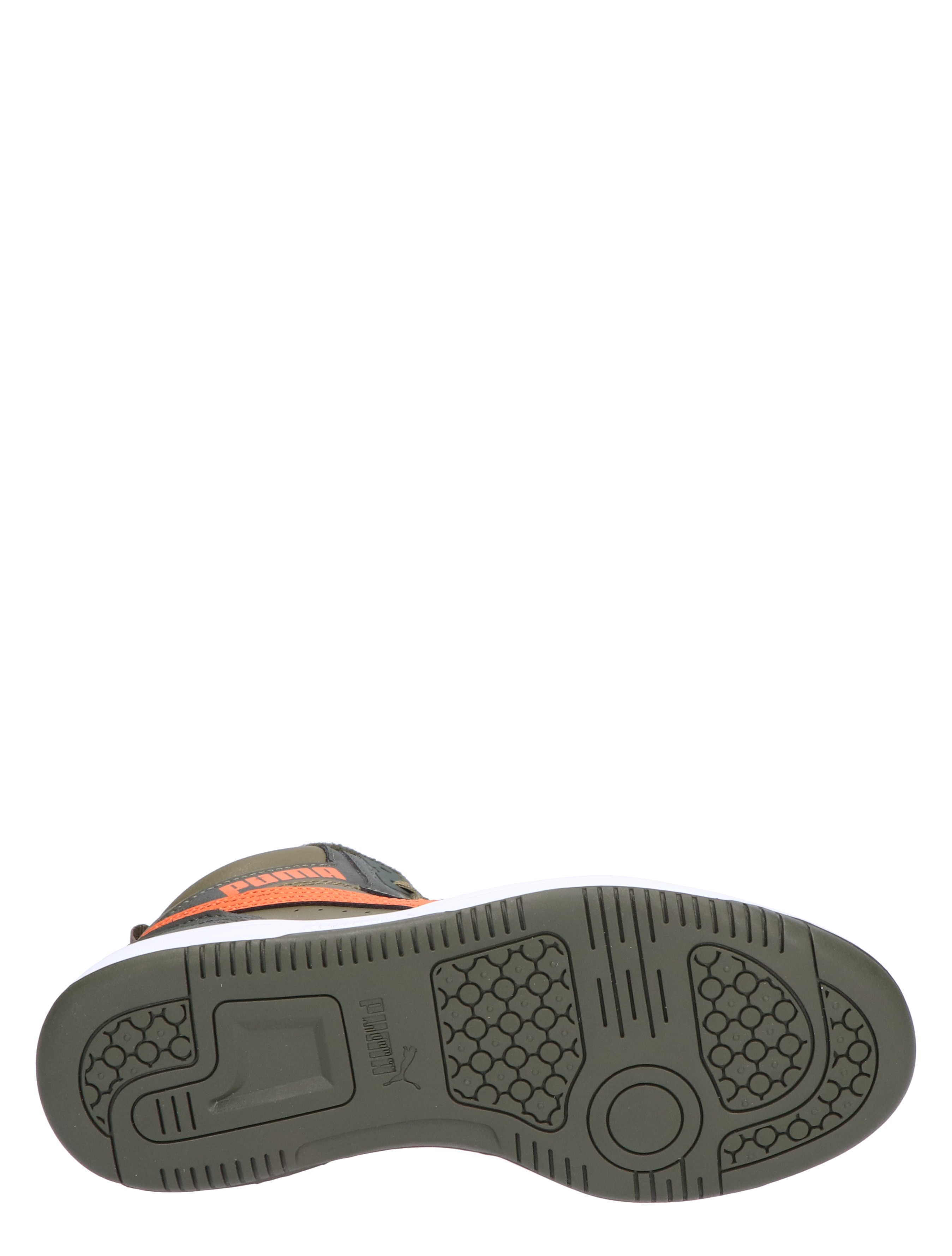 Puma - Rebound V6 Mid Wheater Jr Dark Olive Maple Syrup - Meisjes - Jongens - Sneakers - Sneakers - Hoge Sneakers - Hoge Sneakers - 44966_66_8