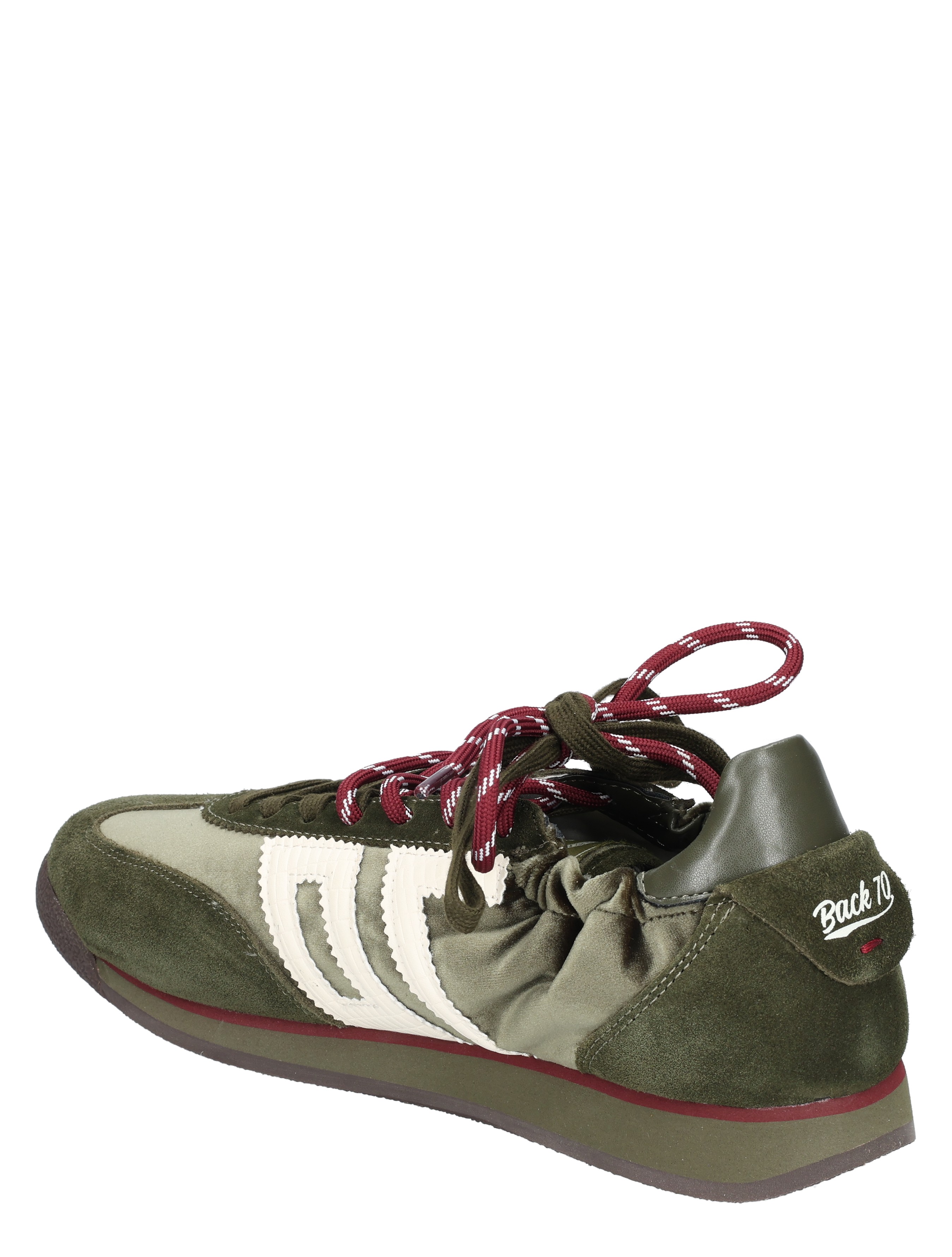 sneaker, heren, donkervoor, suede, groen