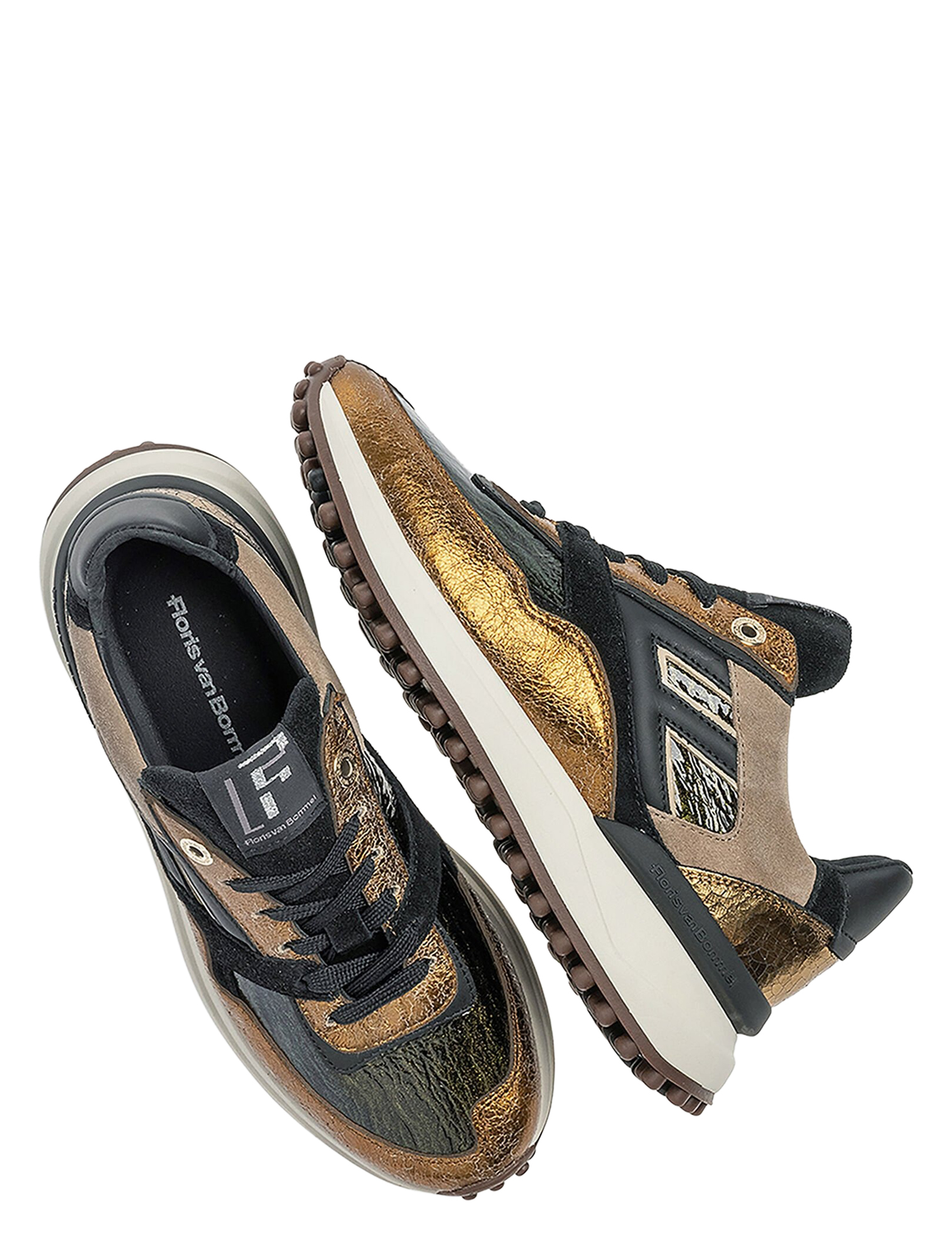 Floris van Bommel - Noppi SFW-10128 92-01 Bronze G-Wijdte - Sneakers - Dames - Lage Sneakers - 50096_53_4