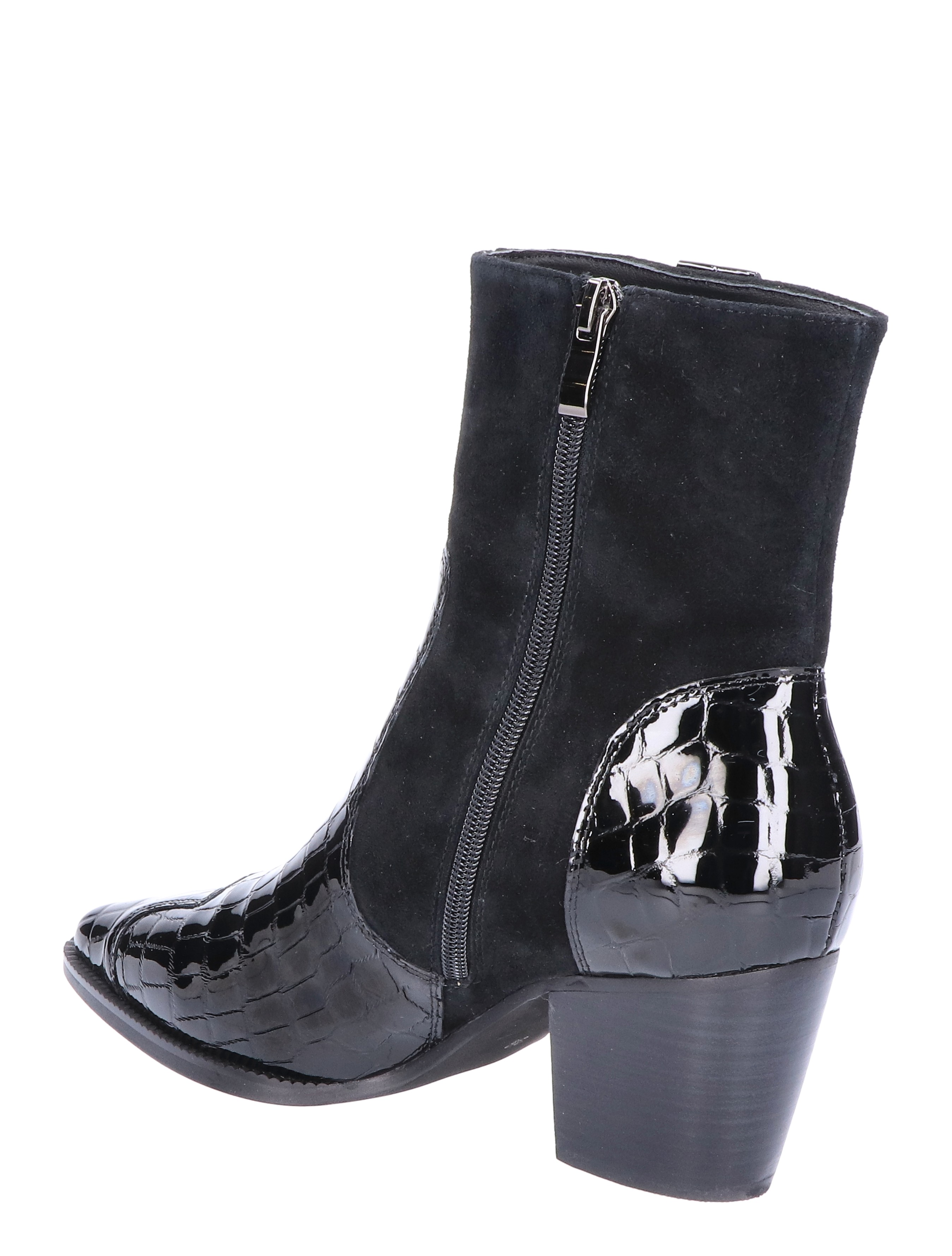 Di Lauro - Sybylle Black Croco - Dames - Boots - Enkellaarsjes - 46270_11_4