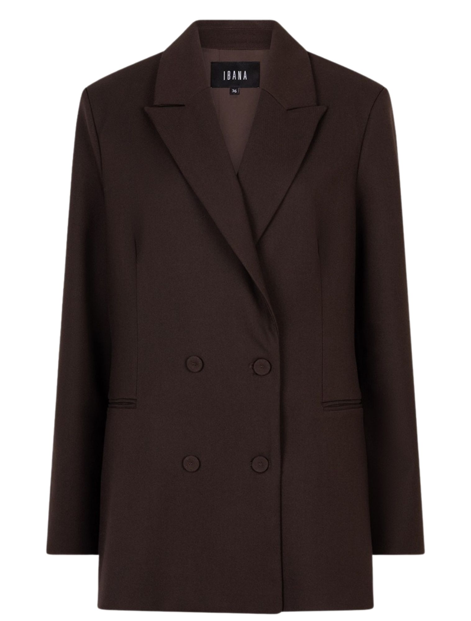 Ibana - Joanna 302550042 Coffeebean - Dames - Jassen en Jacks - 48295_22_1