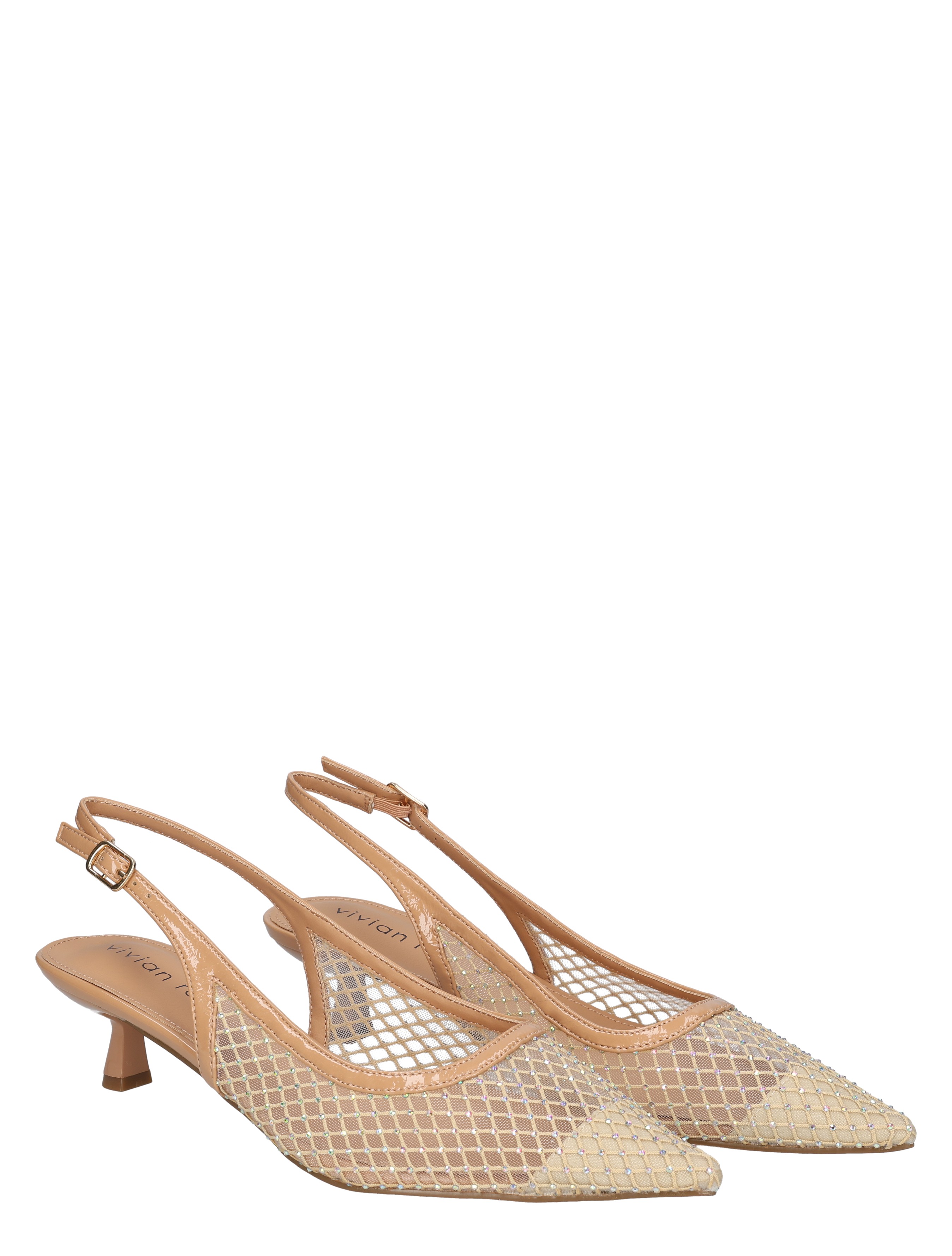 Vivian Ray - Zhou 2615023 Nude Mesh - Dames - Pumps - 50207_77_5