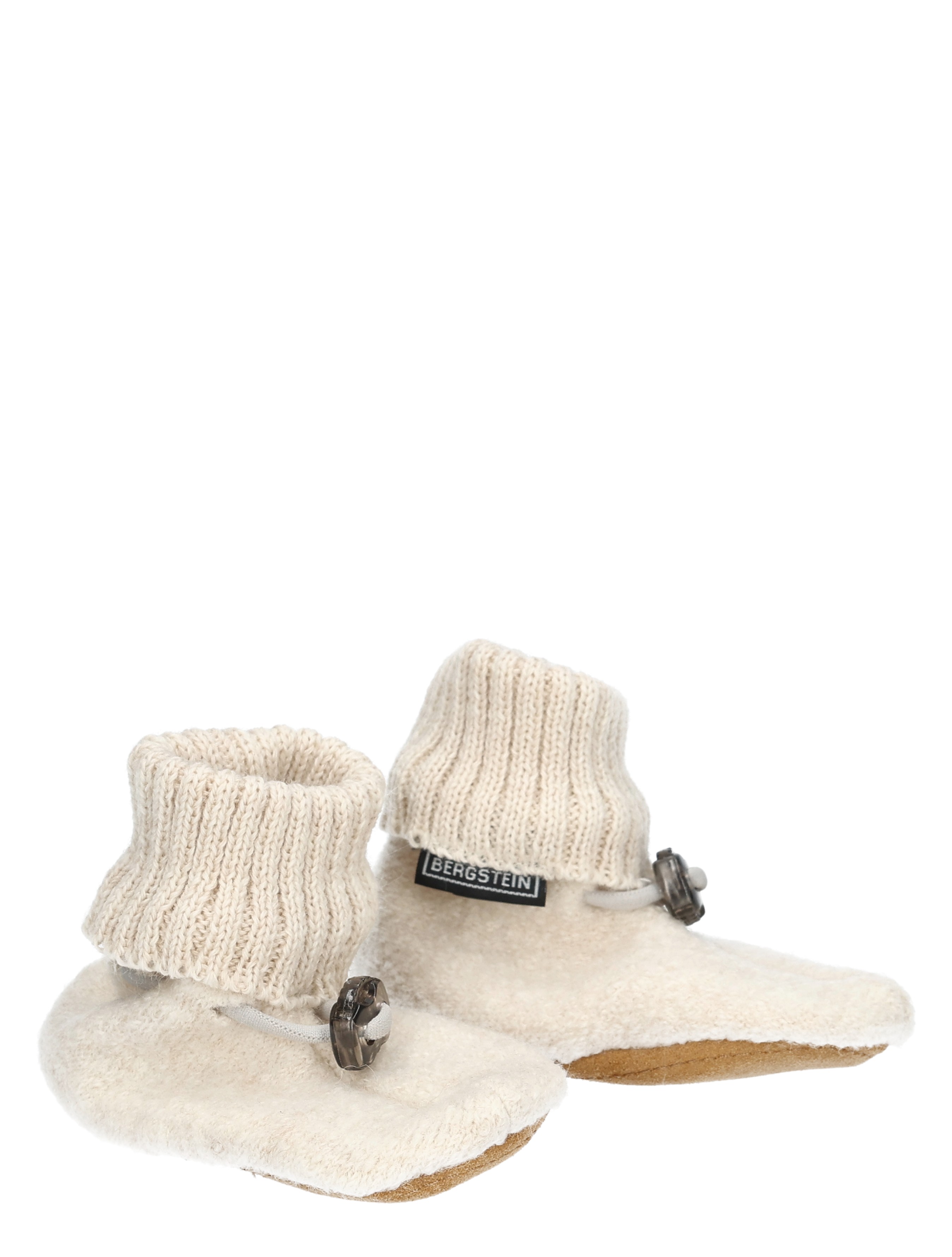 booties, baby shoes, knit cuff, shearling, beige