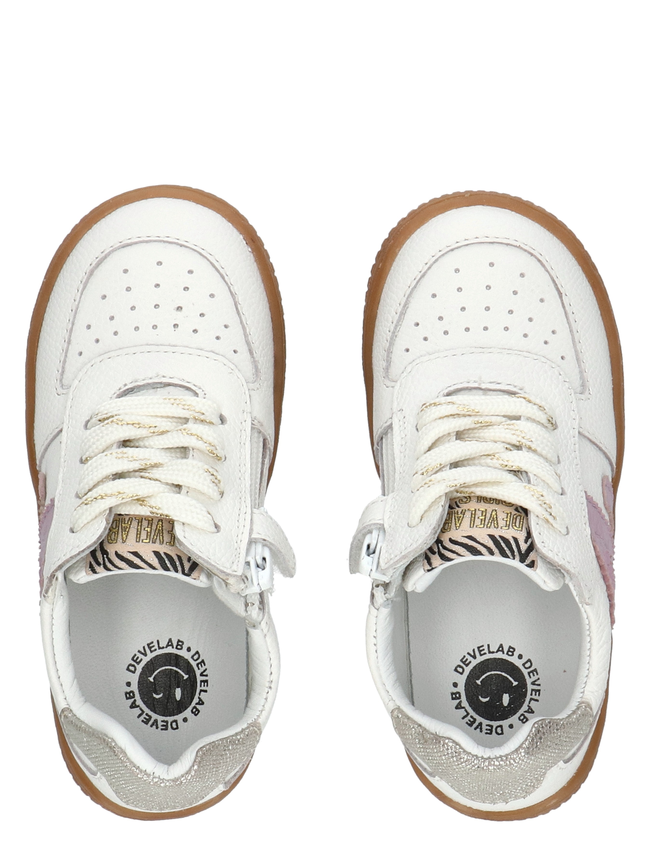 Develab - 44430 White Combi - Meisjes - Veterschoenen - 50539_88_7