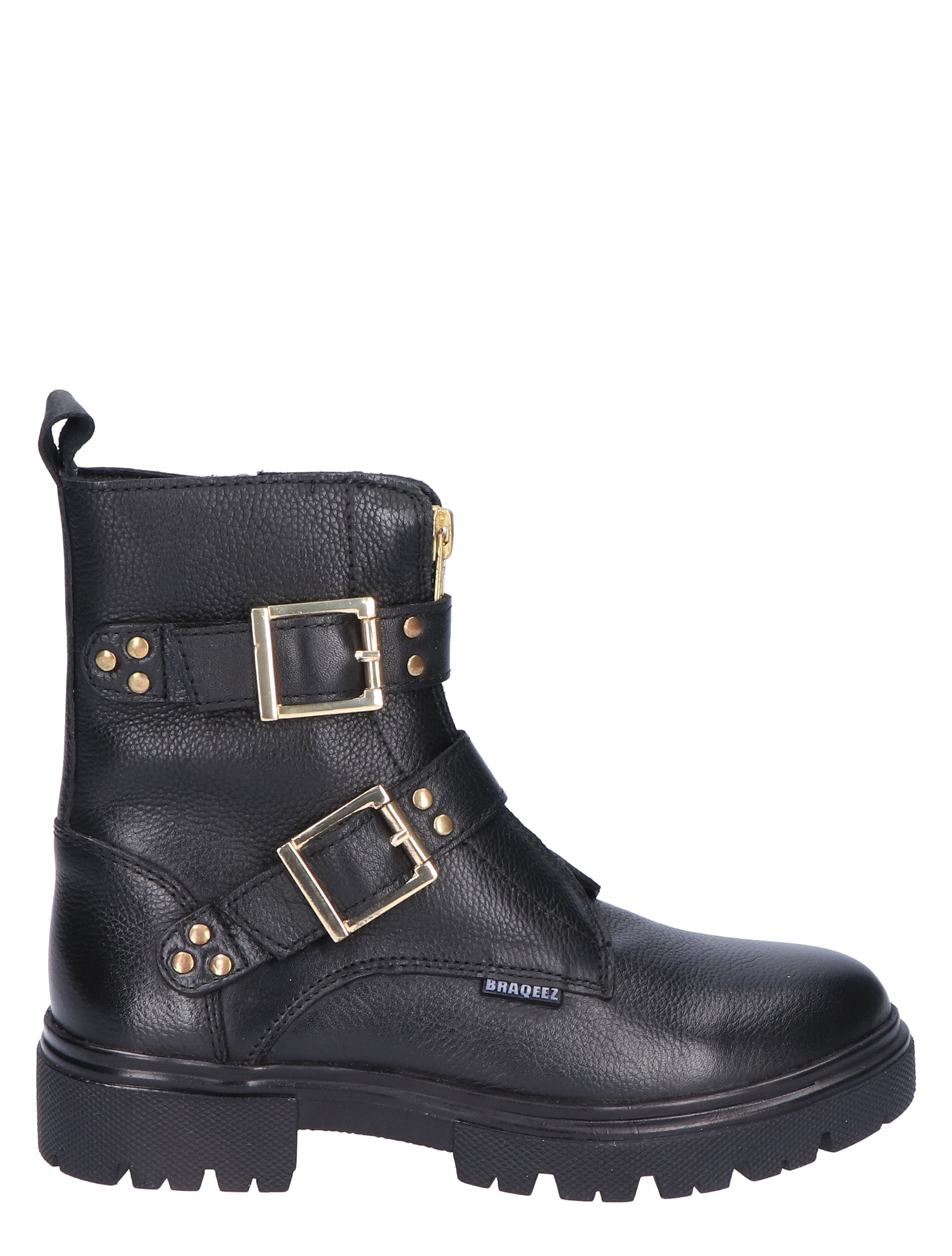 Braqeez - 424783 424783 589 Black - Meisjes - Boots - Biker Boots - 45736_11_8