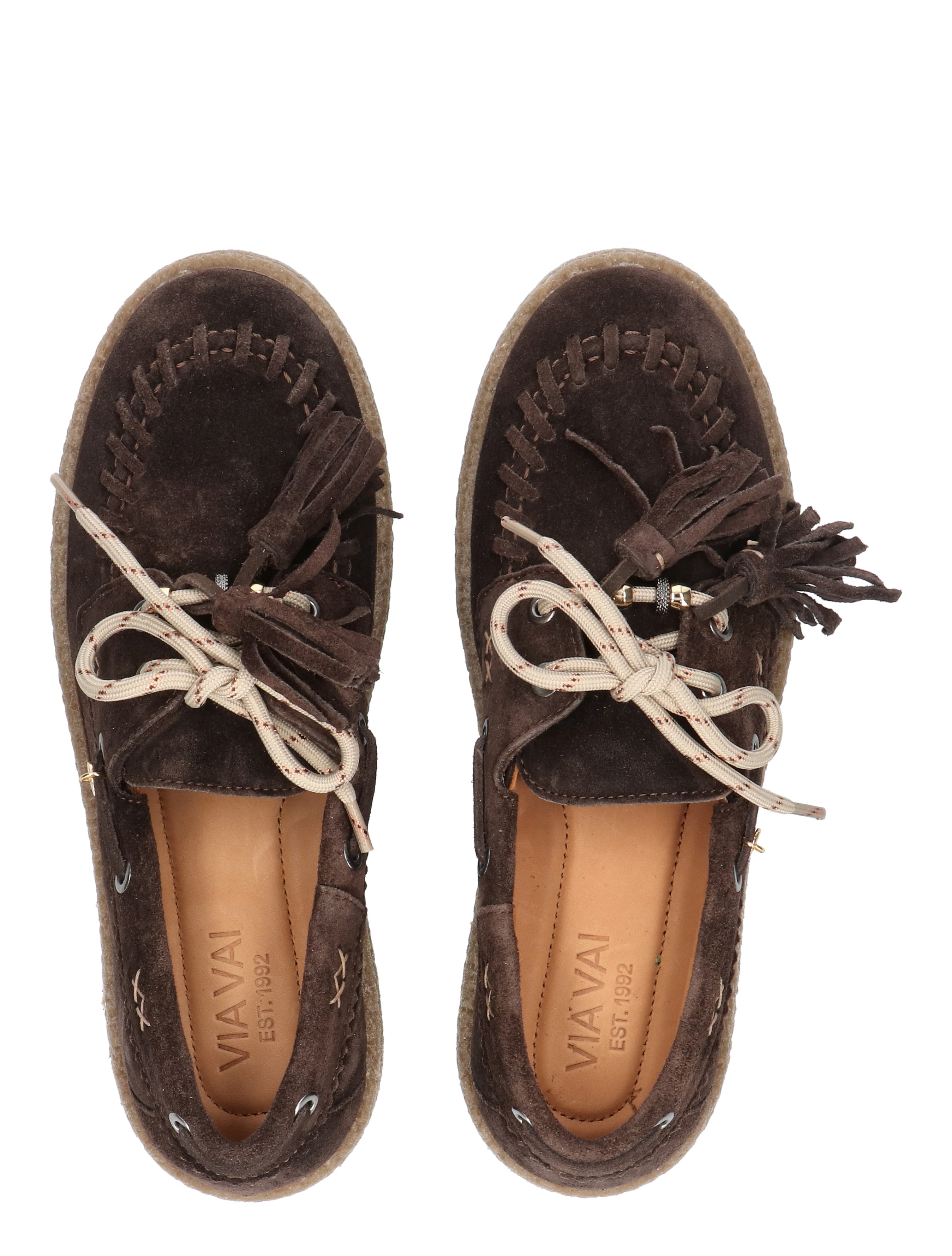 broekstoel, mocasin, leder, bruine schoenen, touwtjes
