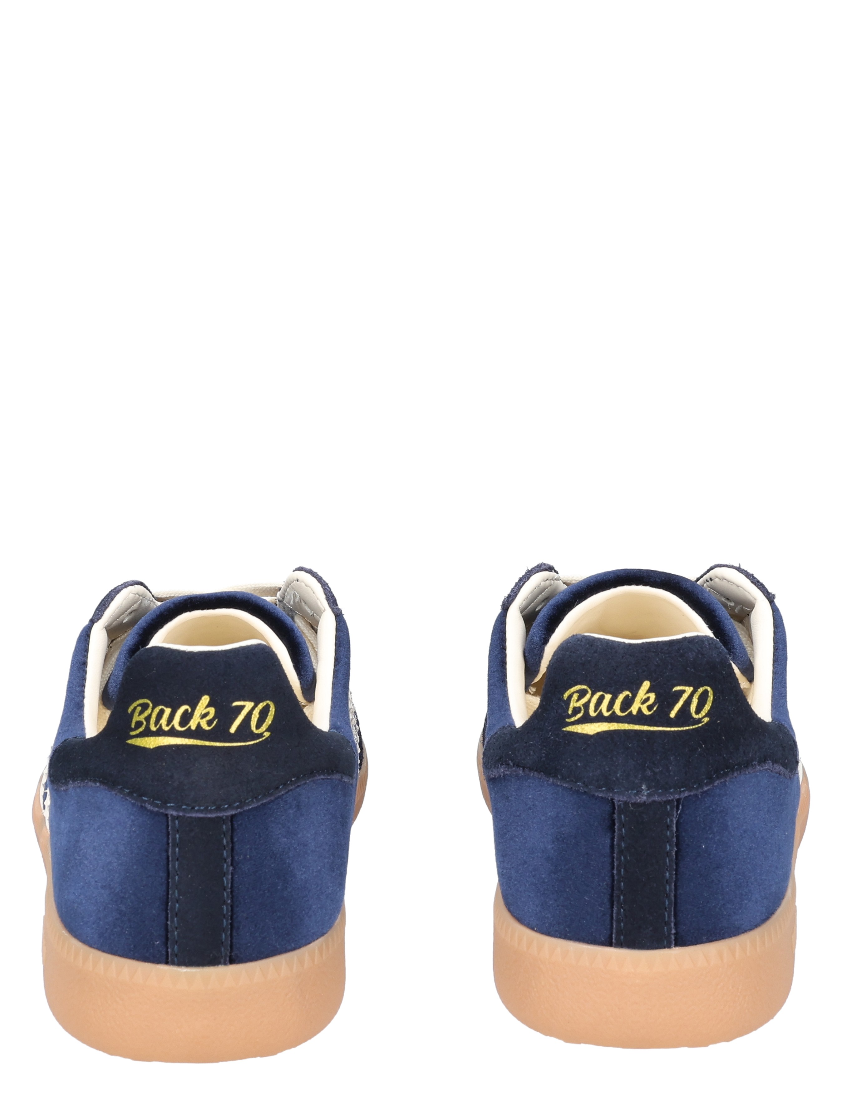 sneaker, blauwe, velvet, gum sole, Back 70