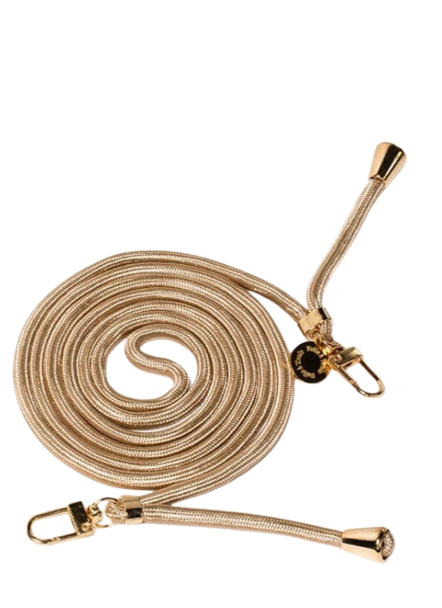Colorful Phone Cord Metallic Gold