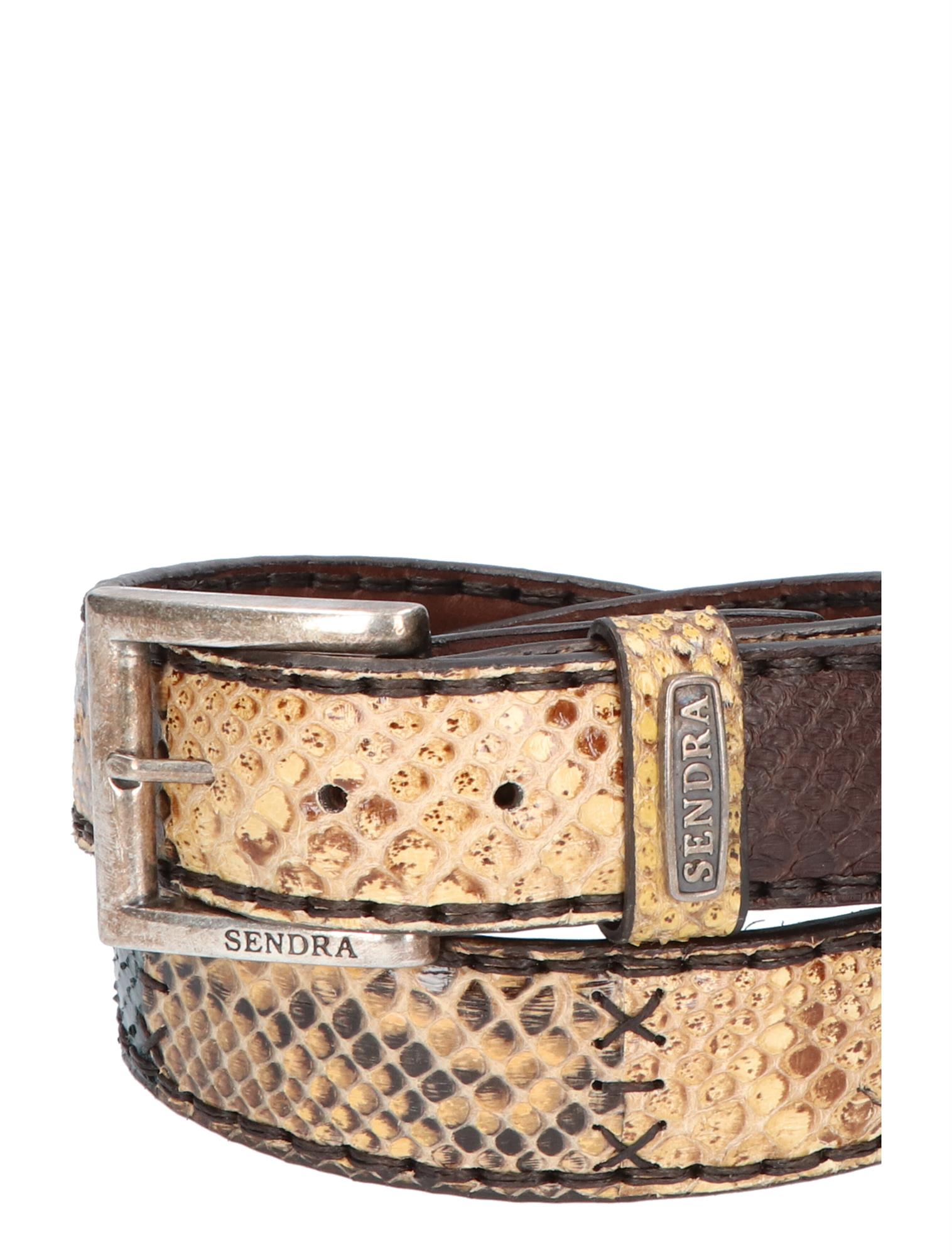 Sendra - 1075 Python Patchwork Marrone - Dames - Heren - Riemen - Riemen - 30685_22_5