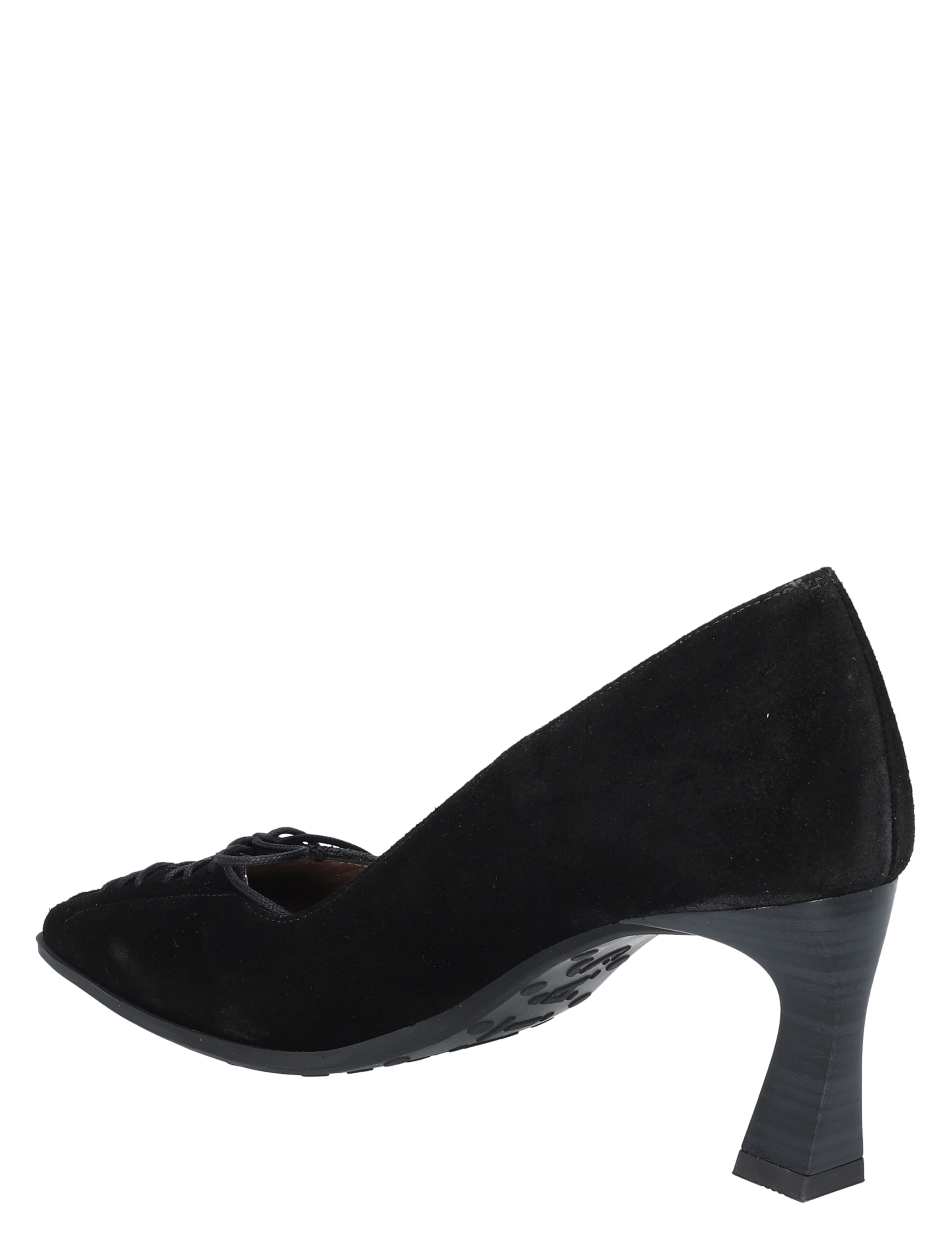 pump, hakhoog, zwart, suede, gesloten tenen