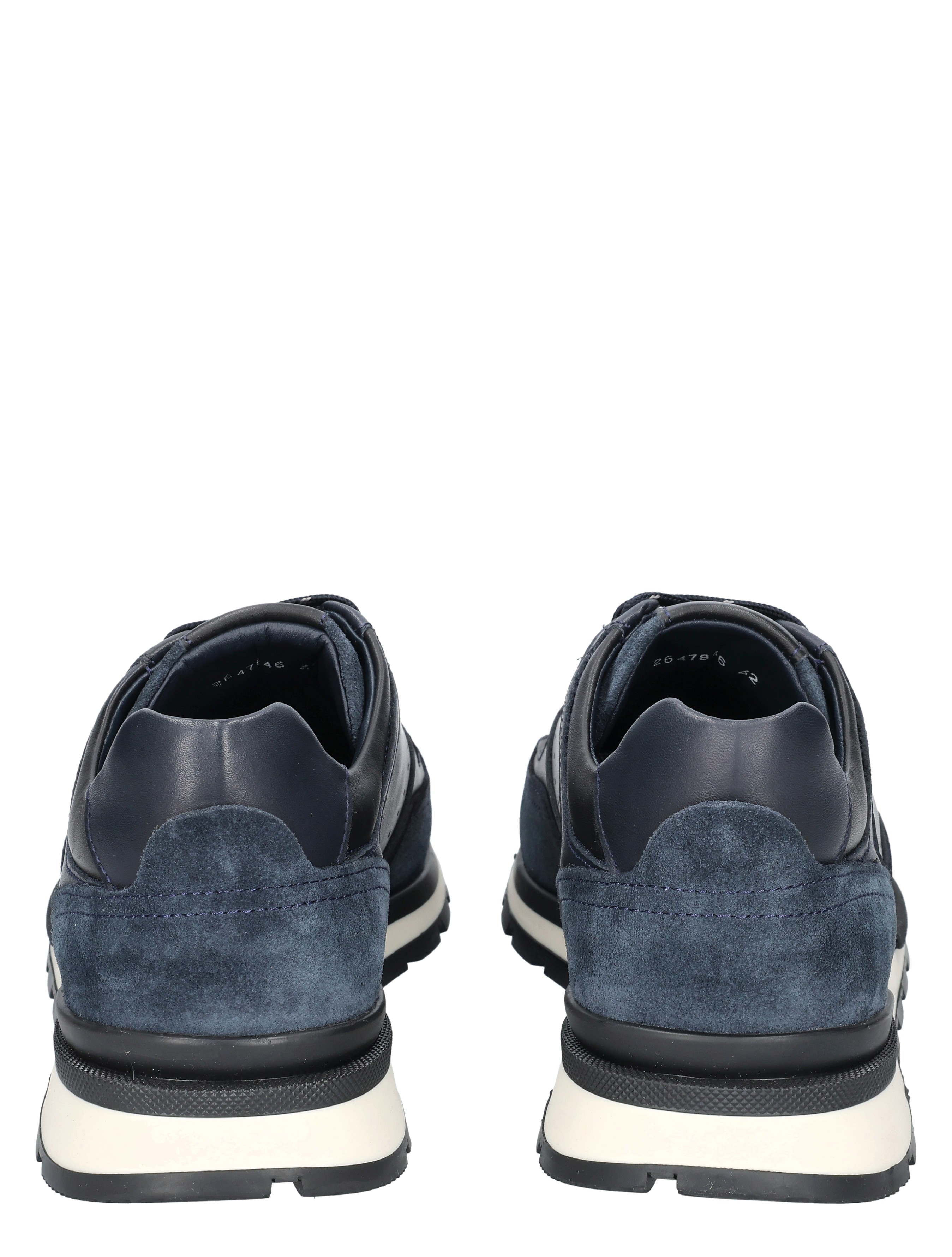 sneaker, blauw, suède, casual, achterkant