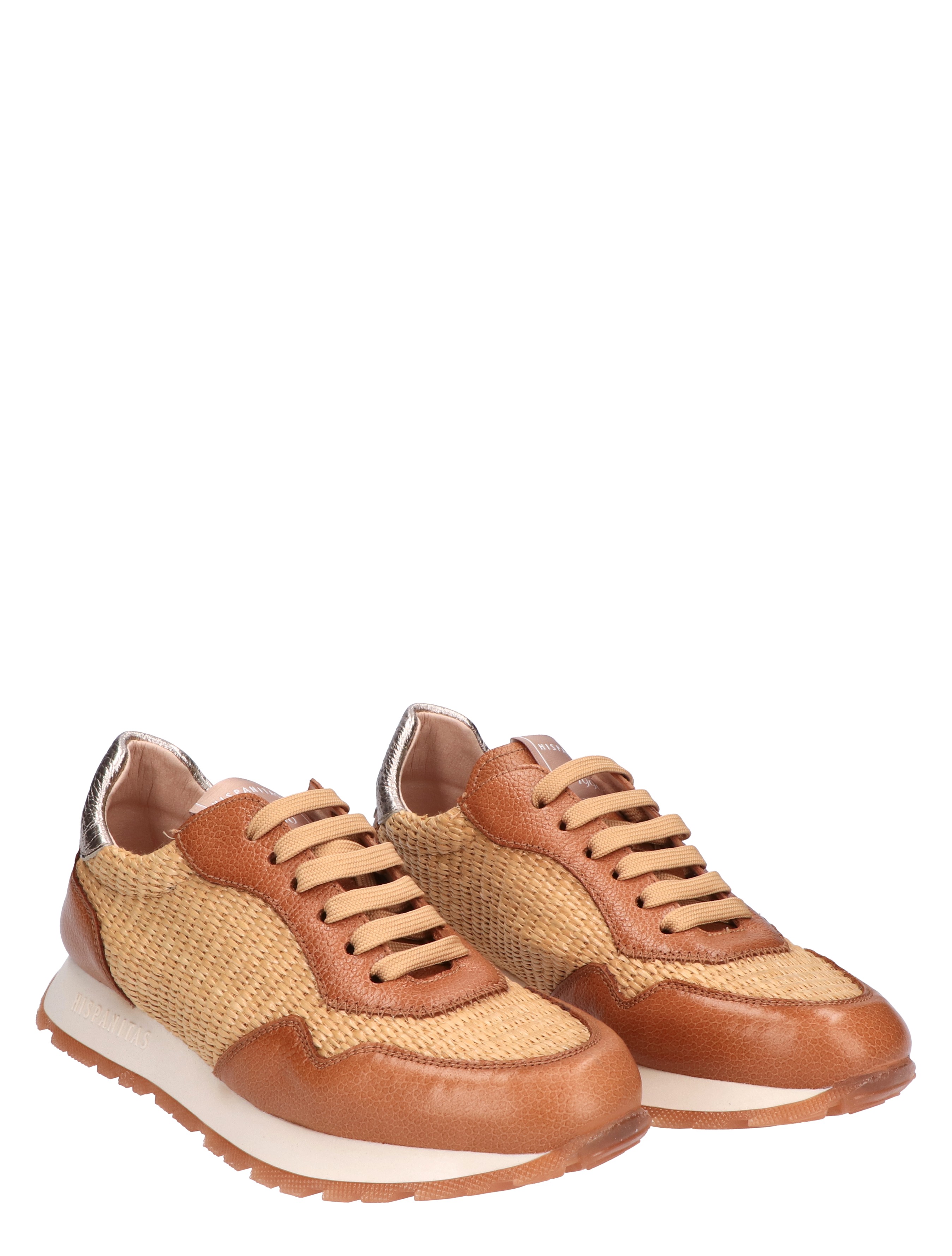 Hispanitas - RHV254045 Rafia Natural Brown - Sneakers - Dames - Lage Sneakers - 47392_72_5